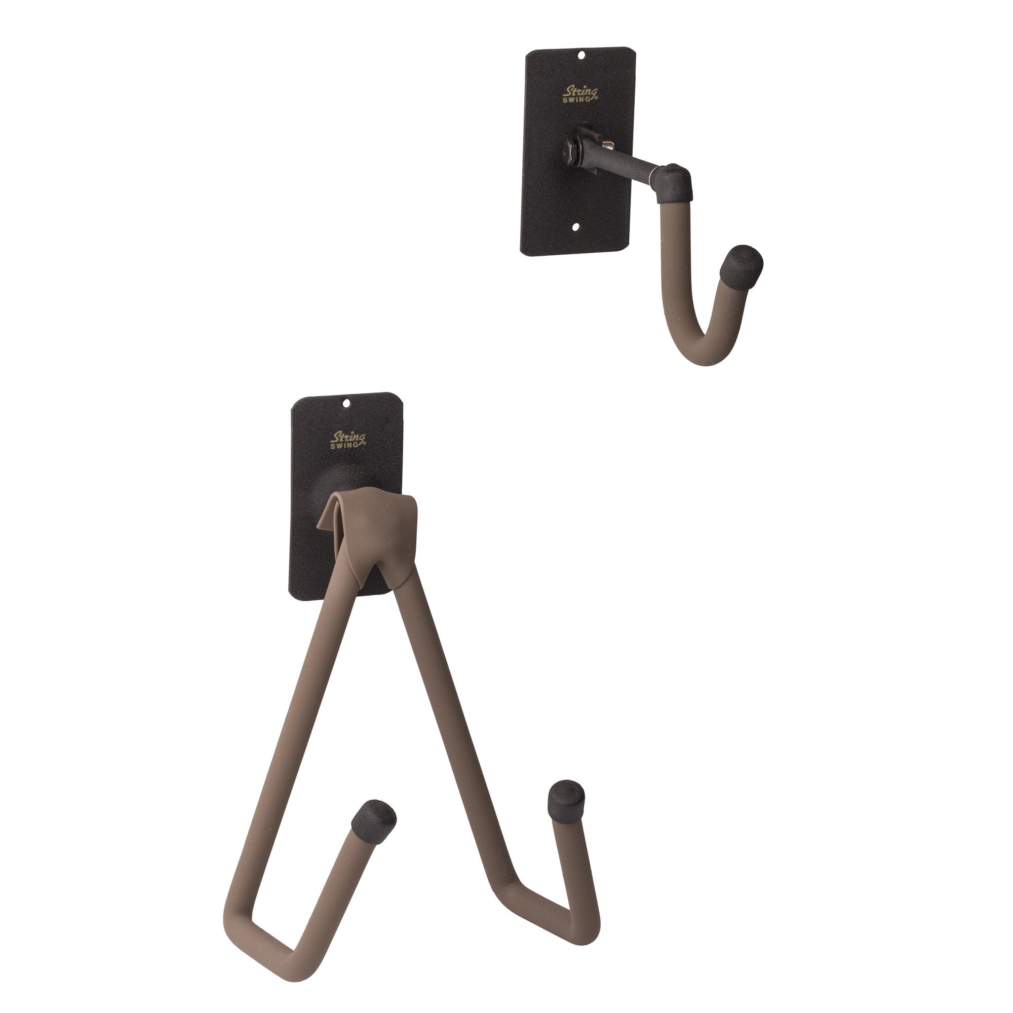 String Swing Bhh14 Fw 2 Piece Baritone Holder   Black   Flat Wall