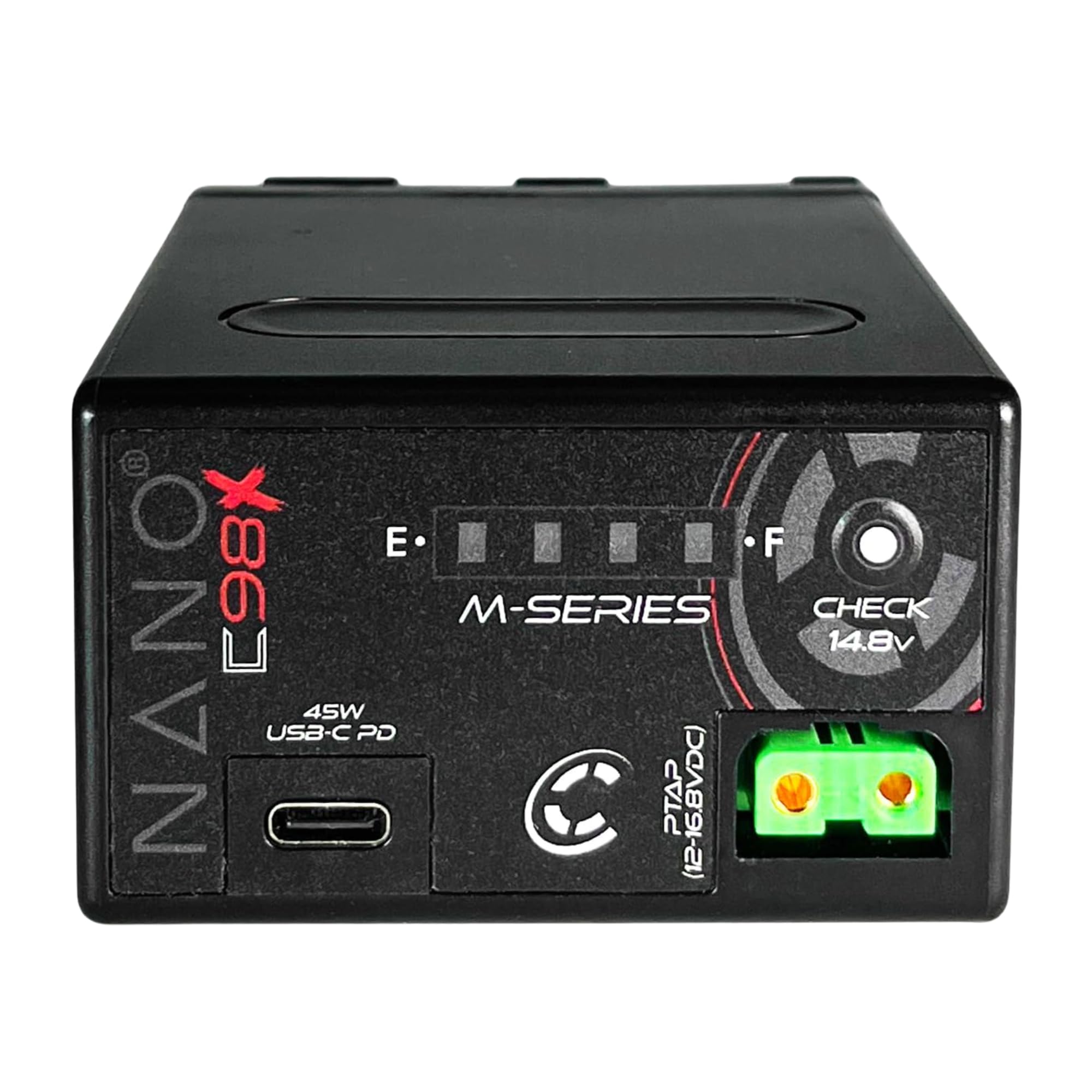 Core SWX NANO-C98X BPA-Style Battery - 98Wh Lithium-Ion Battery with USB-C PD & P-Tap Outputs, LED Gauge - Flight-Safe Power for