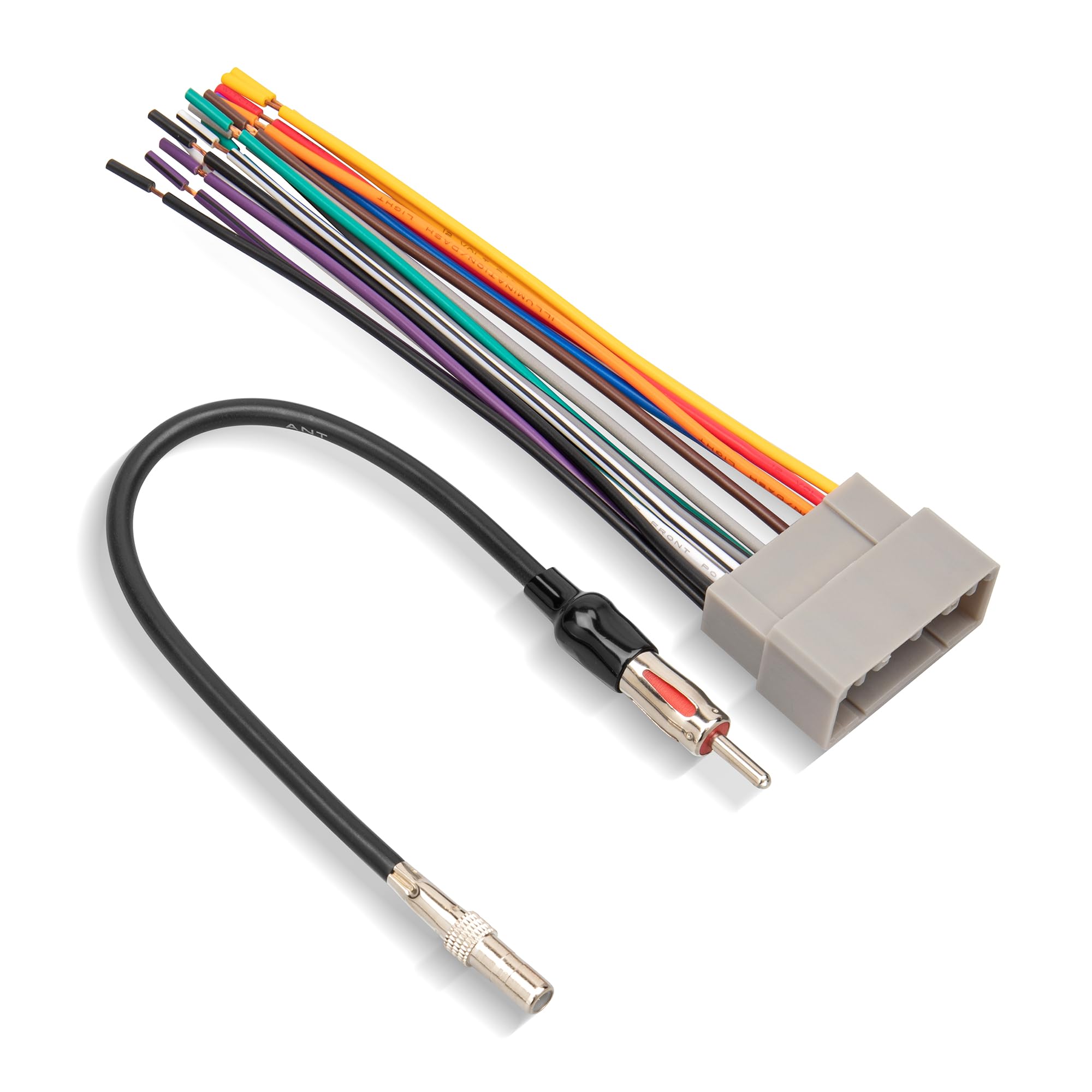 Red Wolf Aftermarket Radio Install Wire Harness W/Antenna Adapter Plug Replacement For Jeep 2003 2007,Dodge Ram 2002 2007, Chrysler 2000 2007