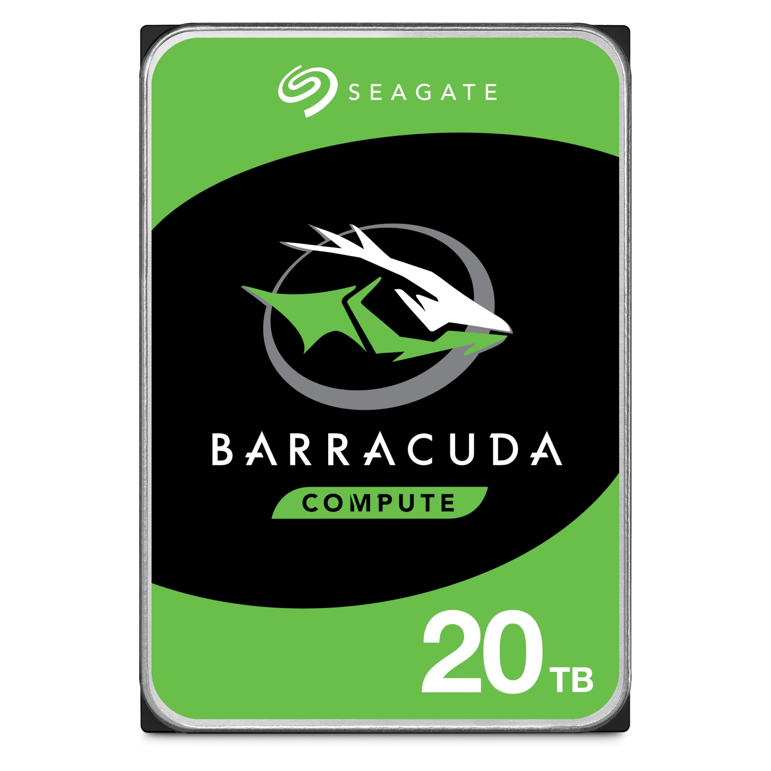 Seagate Barracuda 20TB Internal Hard Drive, 7200 U/Min, 512MB Cache, SATA 6Gb/s, 3.5 (ST20000DM001)