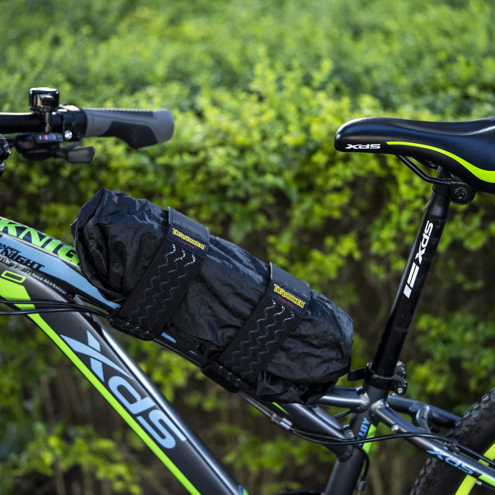 Trilancer Elastic Cinch Straps With Anti Slip Strips, 24 'X 2' (4 Pack) Multipurpose Hook And Loop Bundling Straps For Hose, Cords, Bike, Luggage, Camping, Yoga Mats