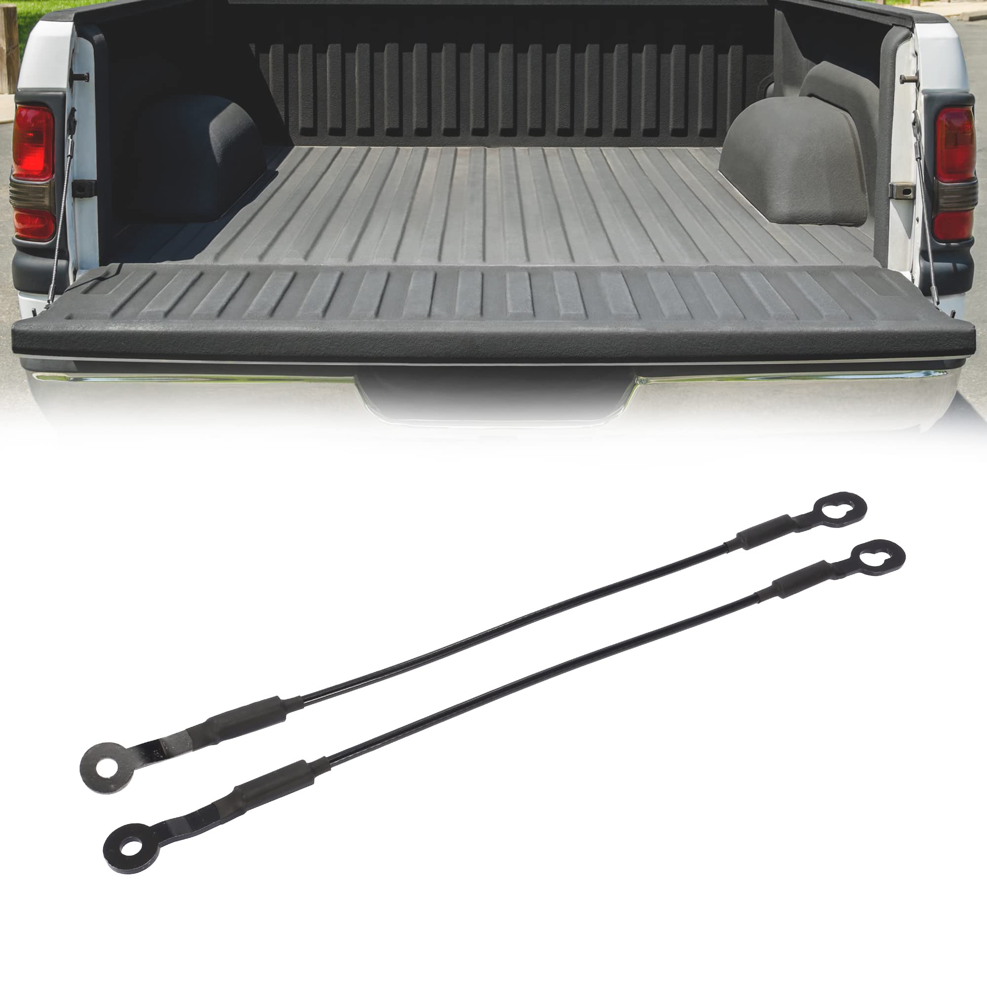 X Autohaux Pair Rear Tailgate Cables Lift Gate Support Straps Pickup For Chevy S10 1994 1998 2000 2004 38534 15683449