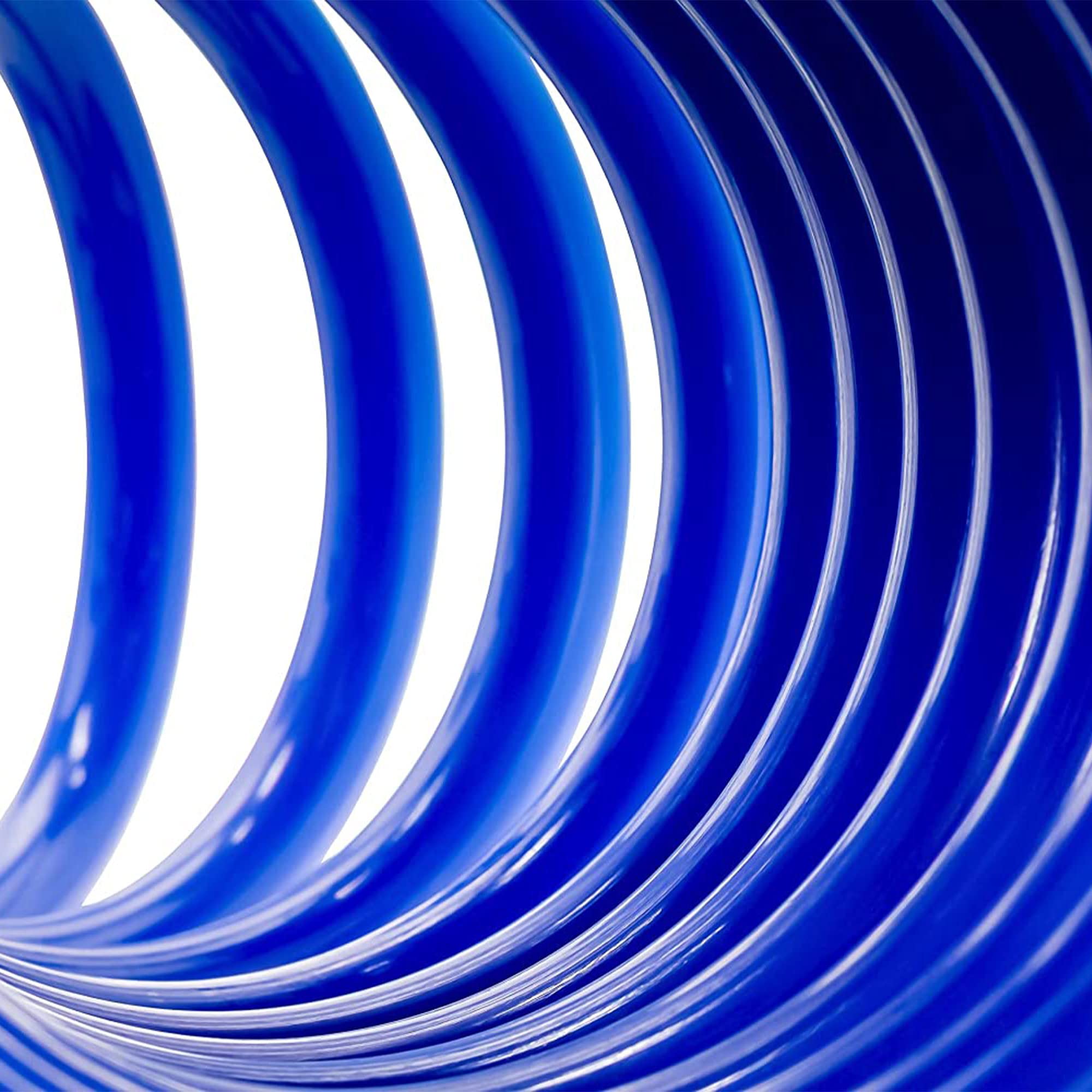 Camco 20 Coiled Water Hose | Rust Resistant With Brass Fittings | Features A 1/2-Inch Id (41983), Blue,WBAUVB07JYHJ2DM