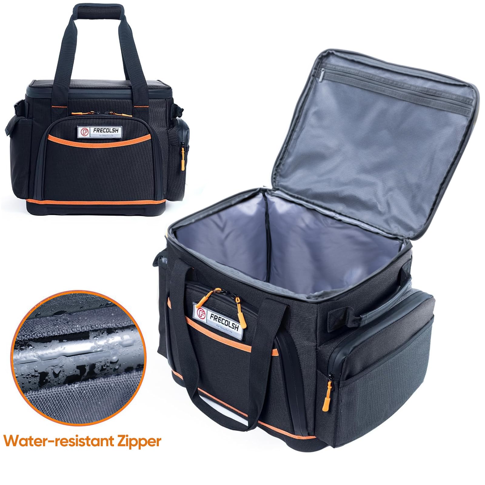 Frecolsh Travel Carrying Case Compatible With Jackery Explorer 1500, Portable Power Station Storage Case With Waterproof Bottom