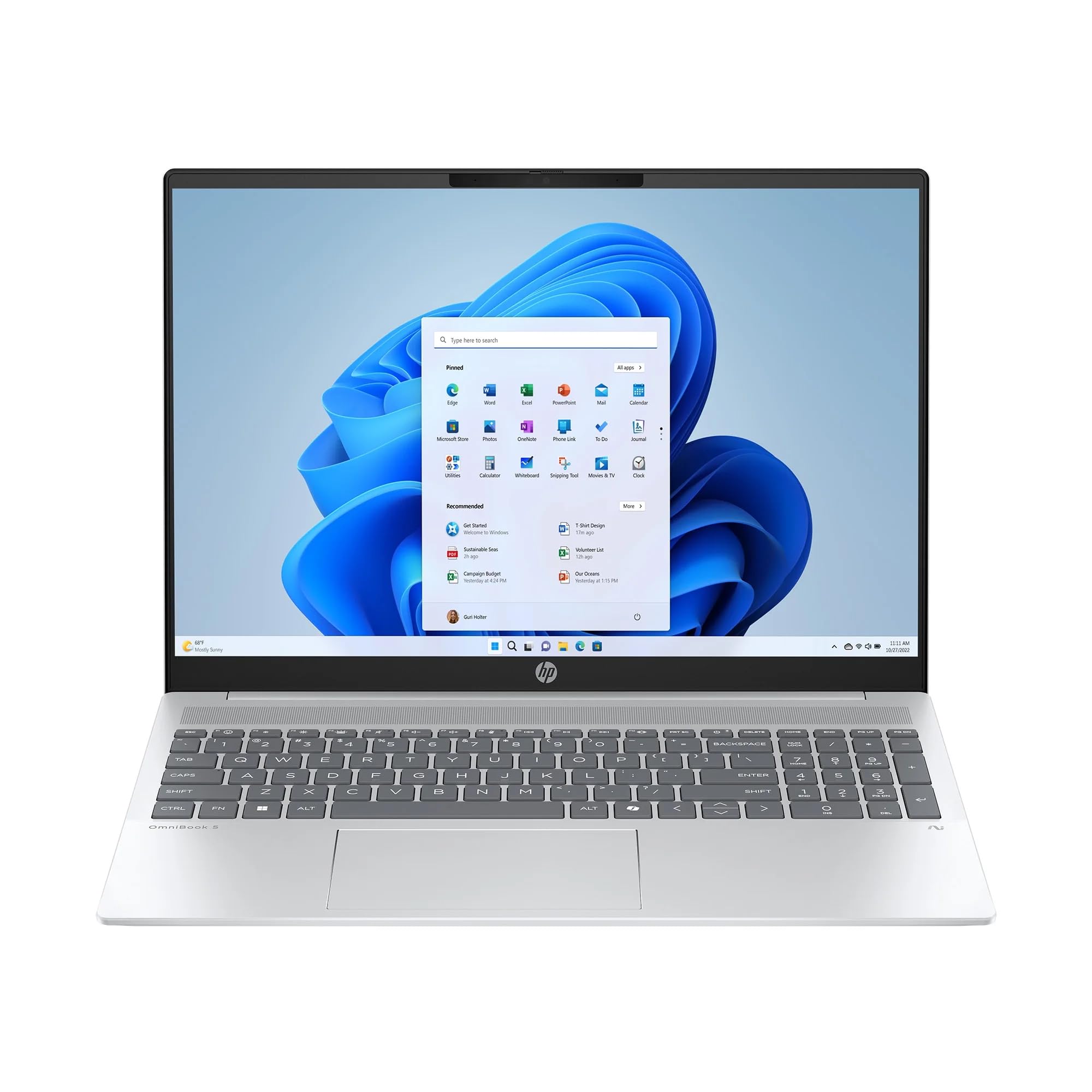 HP OmniBook 5 Laptop 2025 16 WUXGA 1920 x 1200 Touchscreen, Intel Core Ultra 7 255U, 12core, Intel Graphics, 32GB LPDDR5, 1T