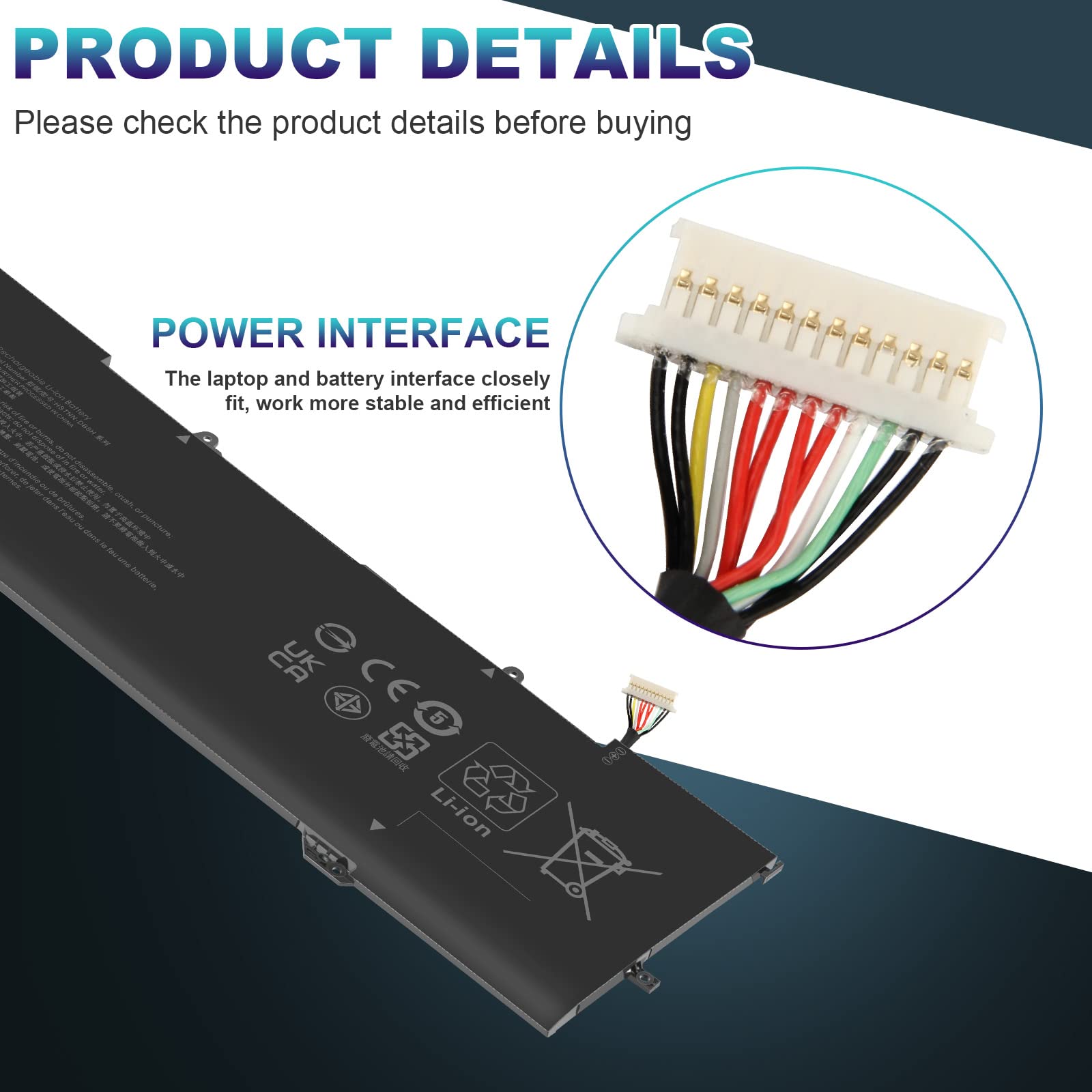 Yb06Xl 928427 271 Laptop Battery For Hp Spectre X360 Convertible 15 Ch 15 Ch0Xx 15 Ch000Tx 15 Ch002Tx 15 Ch011Dx 15 Ch010Tx 15 C