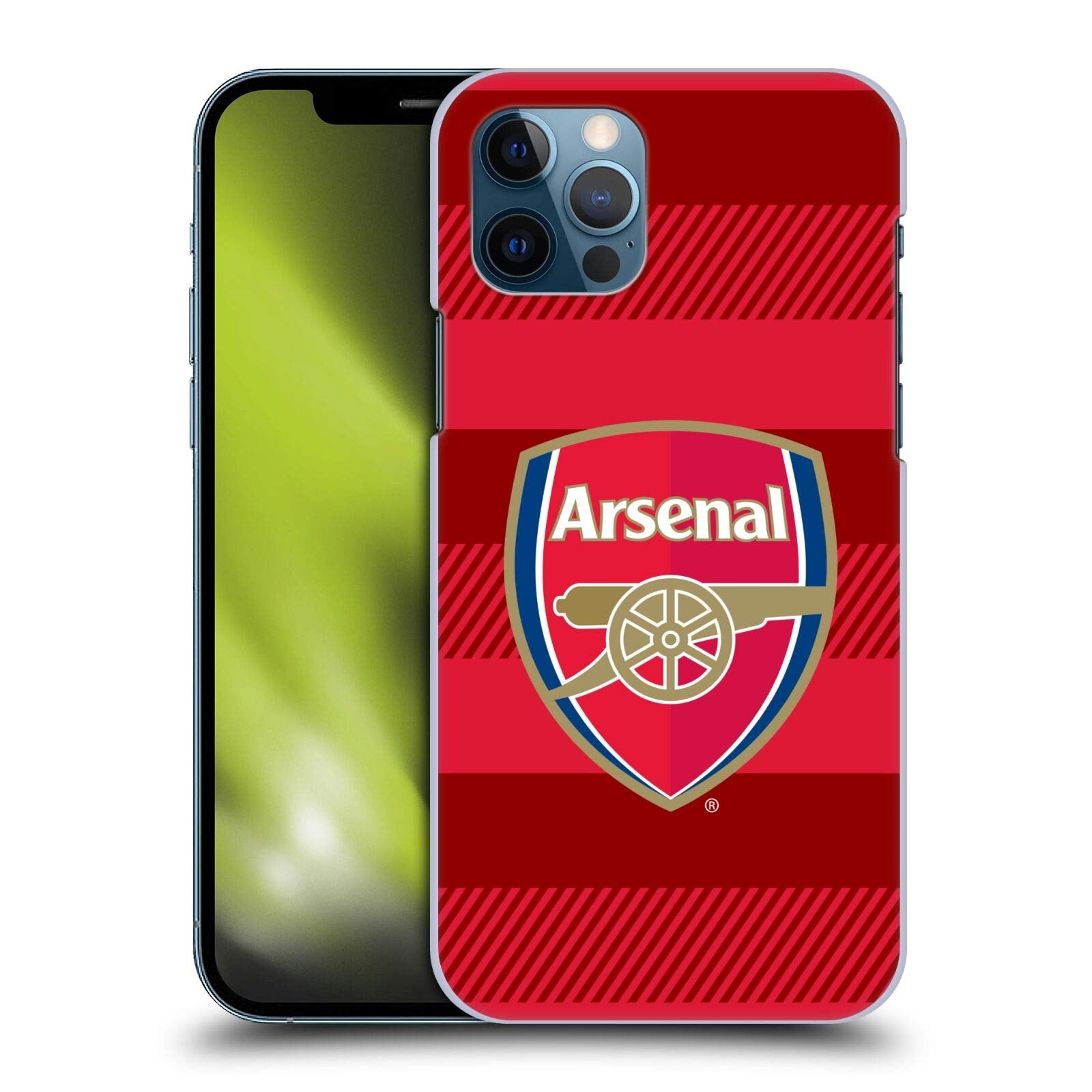 Head Case Designs Officially Licensed Arsenal Fc Training Red Crest 2 Hard Back Case Compatible With Apple Iphone 12 / Iphone 12