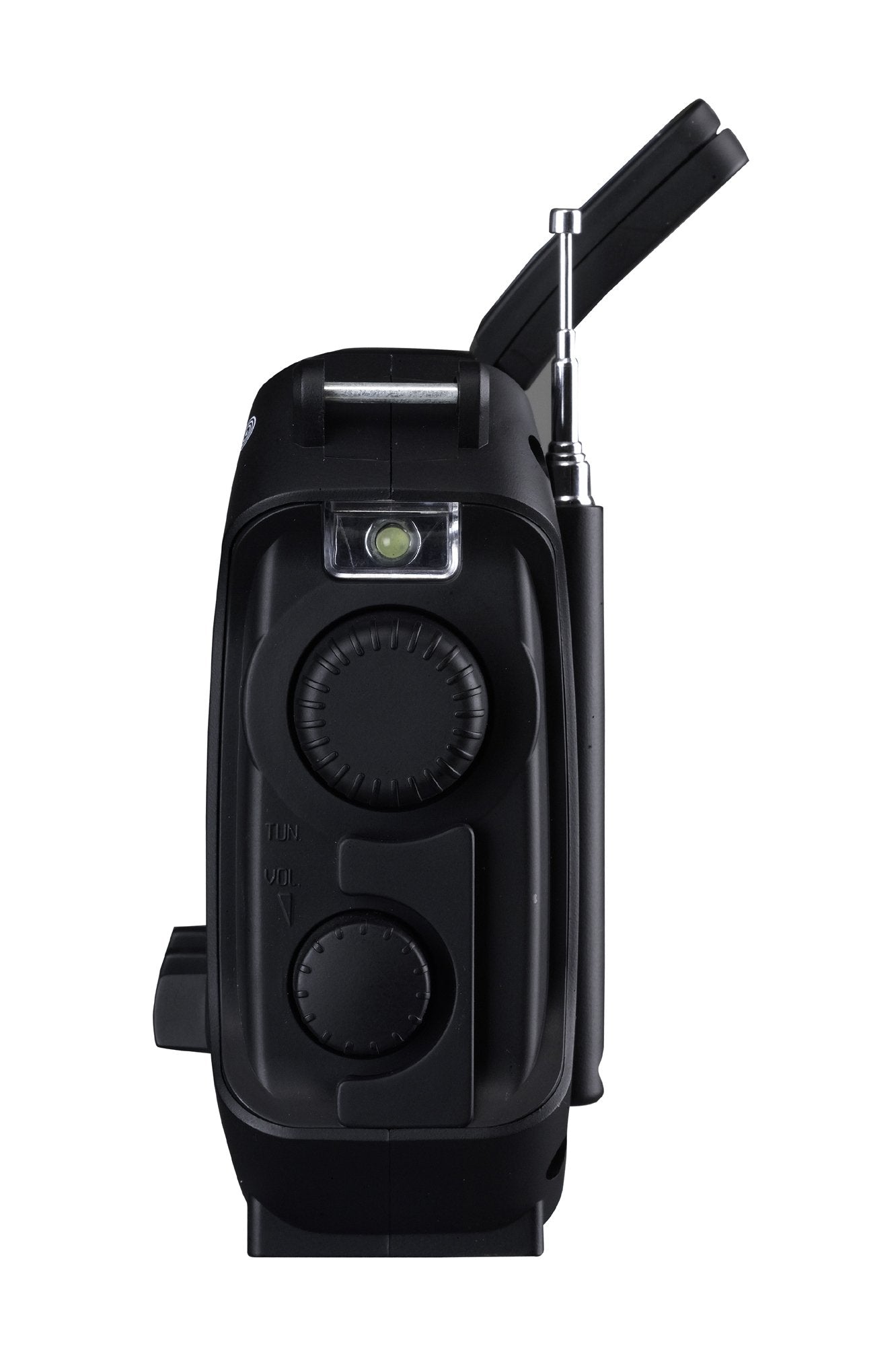 Kaito Ka500Ip-Blk Voyager Solar/Dynamo Am/Fm/Sw Noaa Weather Radio With Alert And Cell Phone Charger, Black