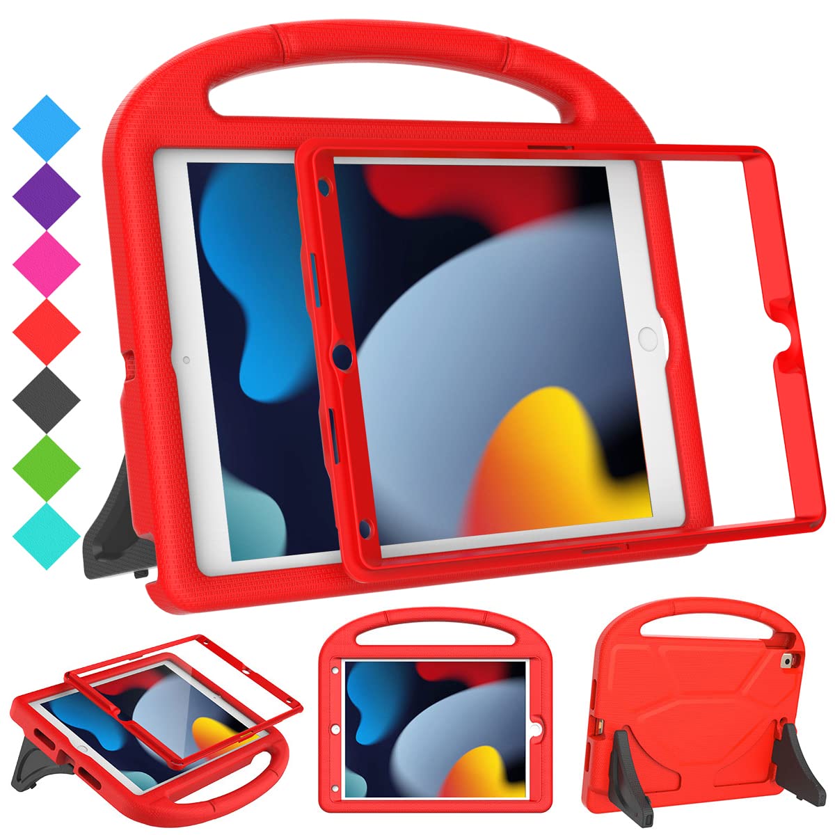 Suplik Kids Case For Ipad 9Th/8Th/7Th Generation   Ipad 10.2 Inch 2021/2020/2019 Case With Built In Screen Protector, Durable Sh