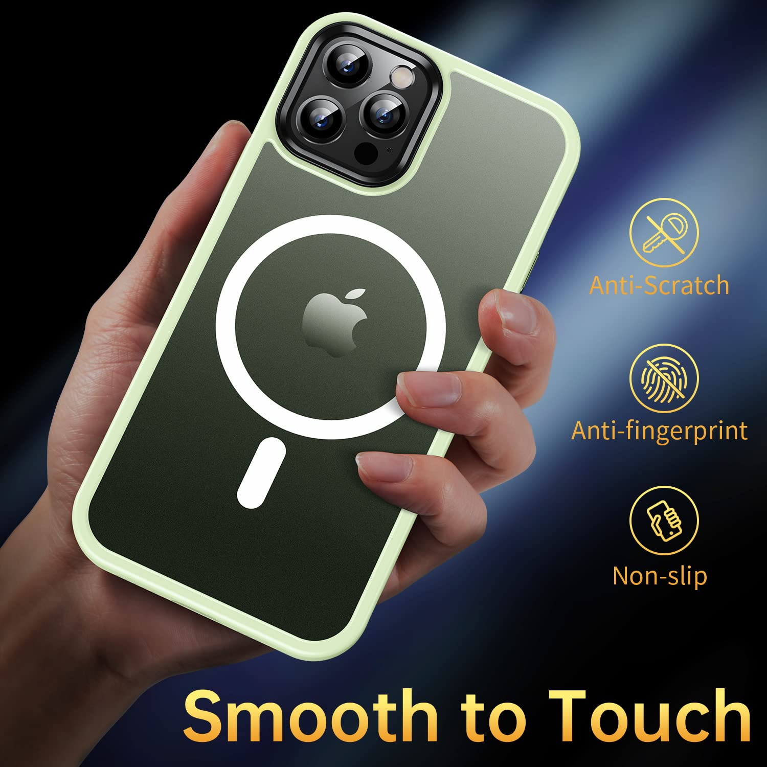 Casequue Magnetic Case For Iphone 12 Pro Max Case [Military Drop Protection] [Compatible With Magsafe] Anti Fingerprint Shockpro