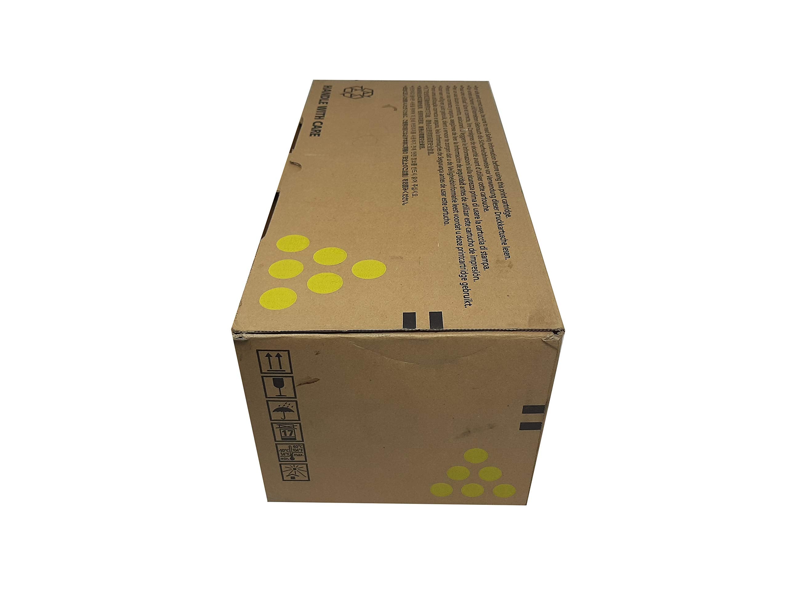 Ricoh 407656 Toner, 6,000 Page Yield, Yellow