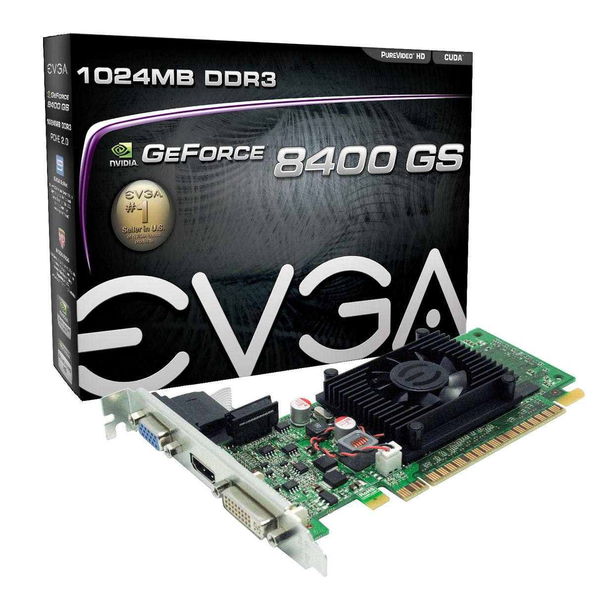 Evga 1Gb Geforce 8400 Gs Directx 10 64 Bit Ddr3 Pci Express 2.0 X16 Hdcp Ready Video Card Model 01G P3 1302 Lr