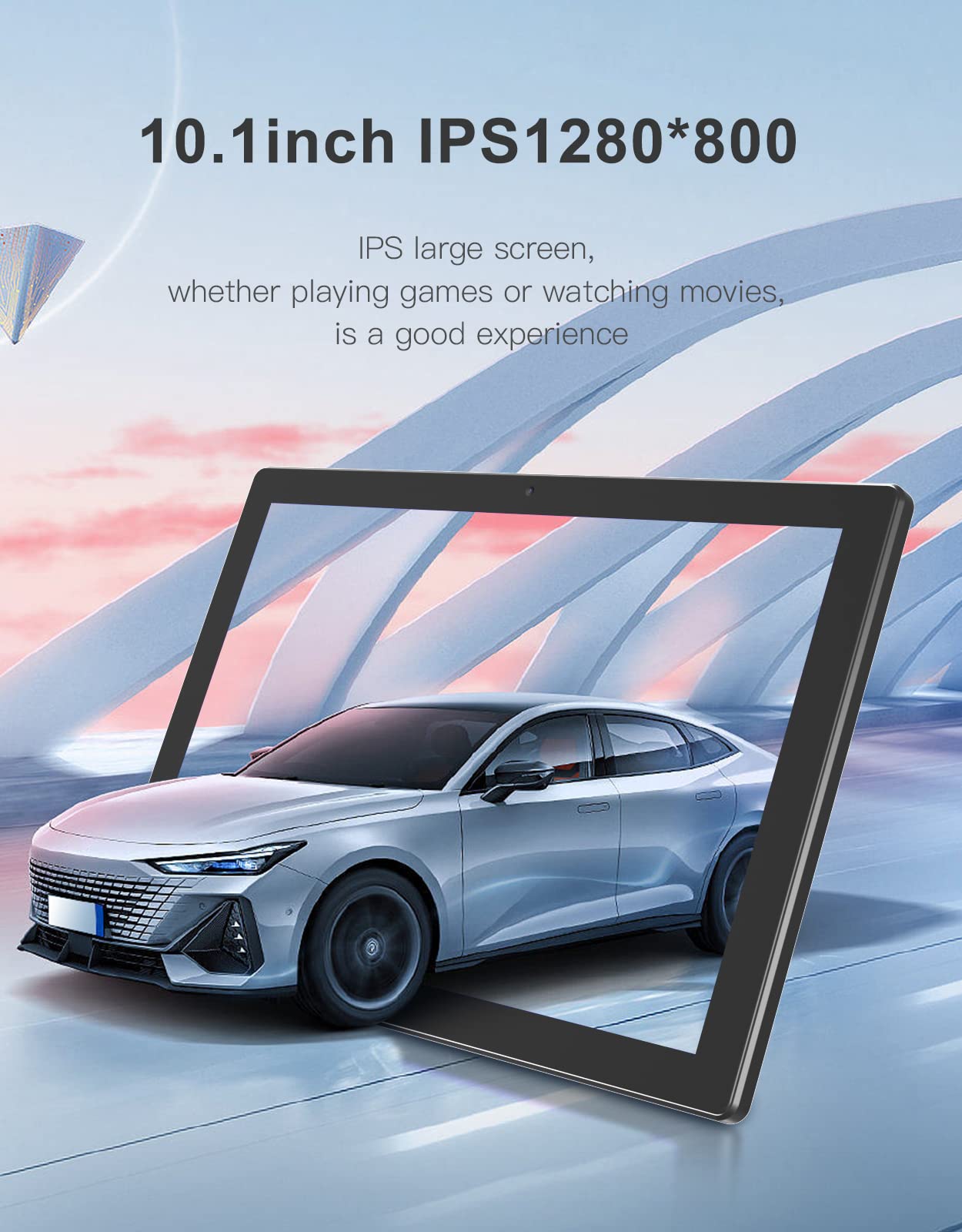 Zzb Tablet 10 Inch Android 13 Tablets, 64Gb+8Gb Tablet, 1024Gb Expand,6000Mah Battery, Quad Core Processor Tableta, 8Mp Camera W