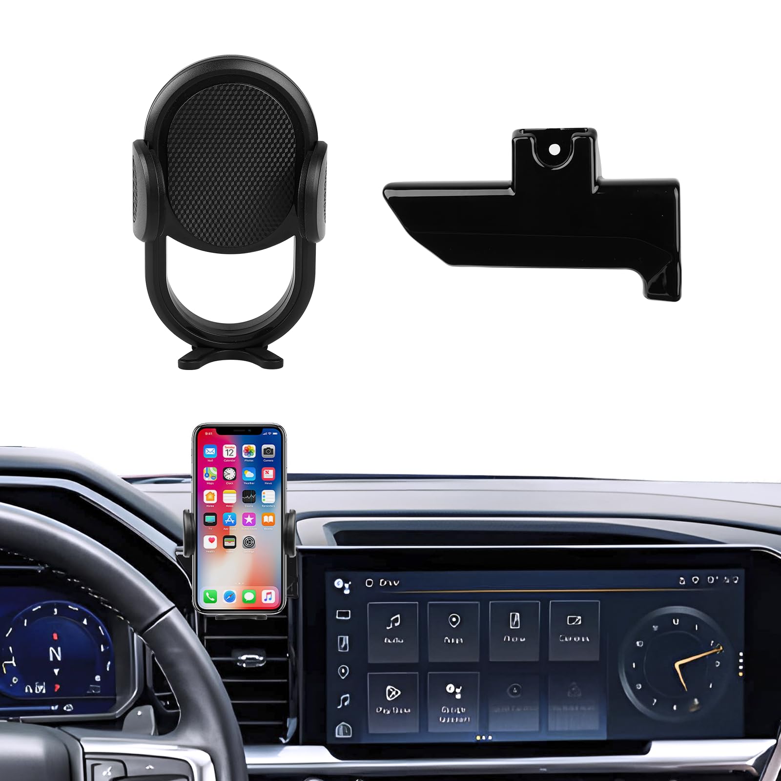 Autorder Car Phone Holder For Chevy Chevrolet Silverado 1500 2022-2026/2500Hd 3500Hd 2024-2026 Accessories Phone Mount 13.4-Inch