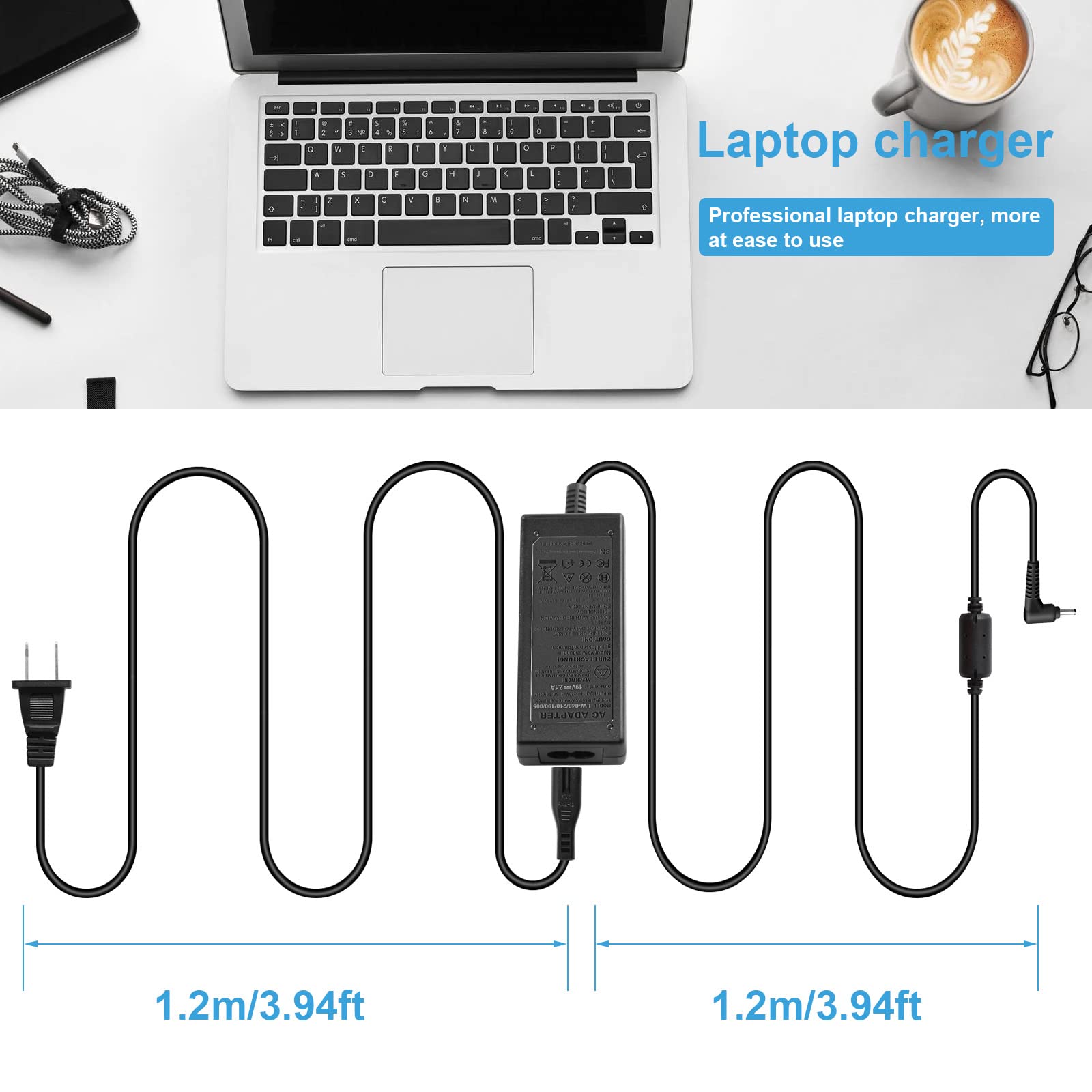40W Ac Charger For Samsung Galaxy View Sm T670 T677 18.4Inches Tablet