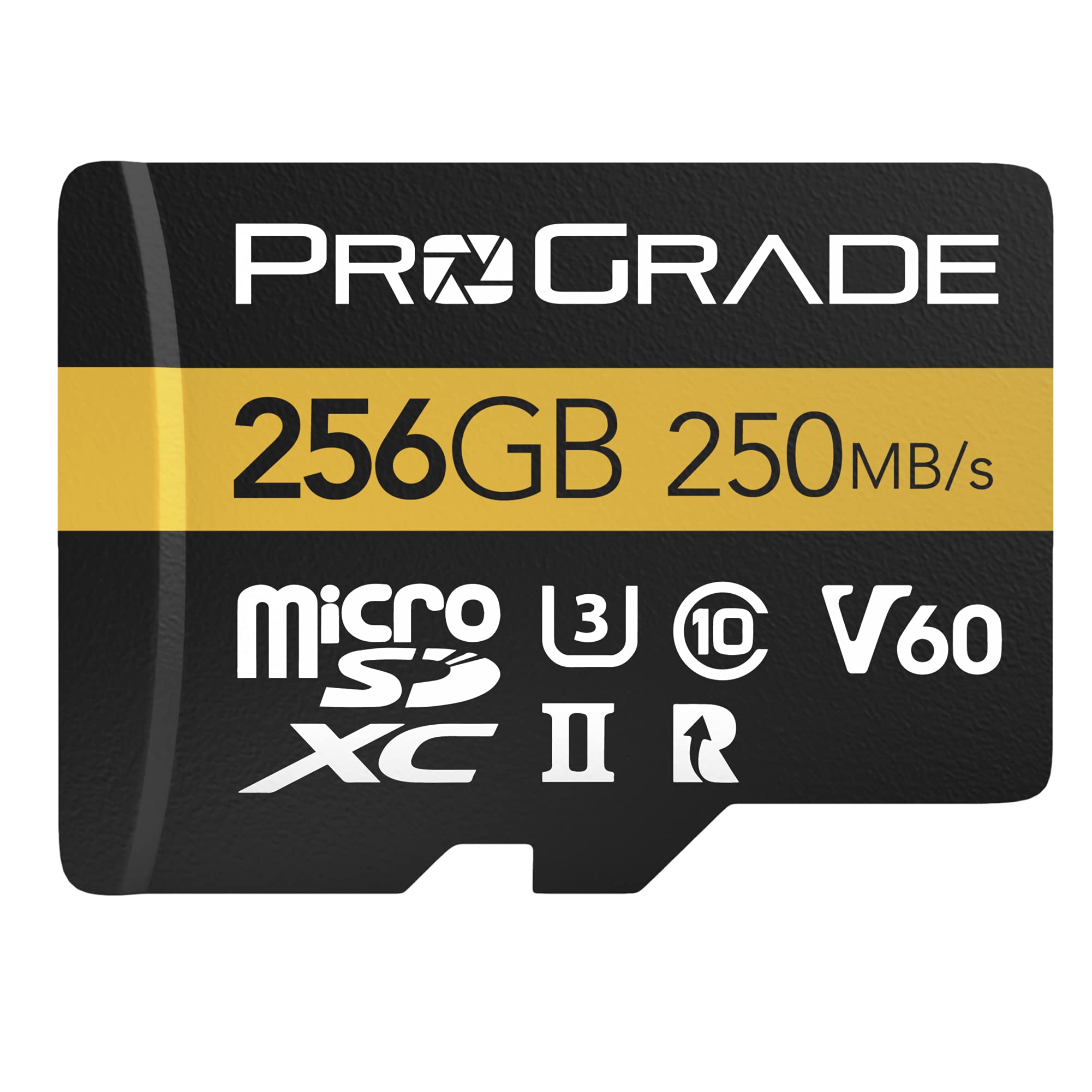 Microsd Card V60 (256Gb)   Tested To Work With Full Size Sd Card Devices | Up To 250Mb/S Read, 130Mb/S Write By Prograde Digital