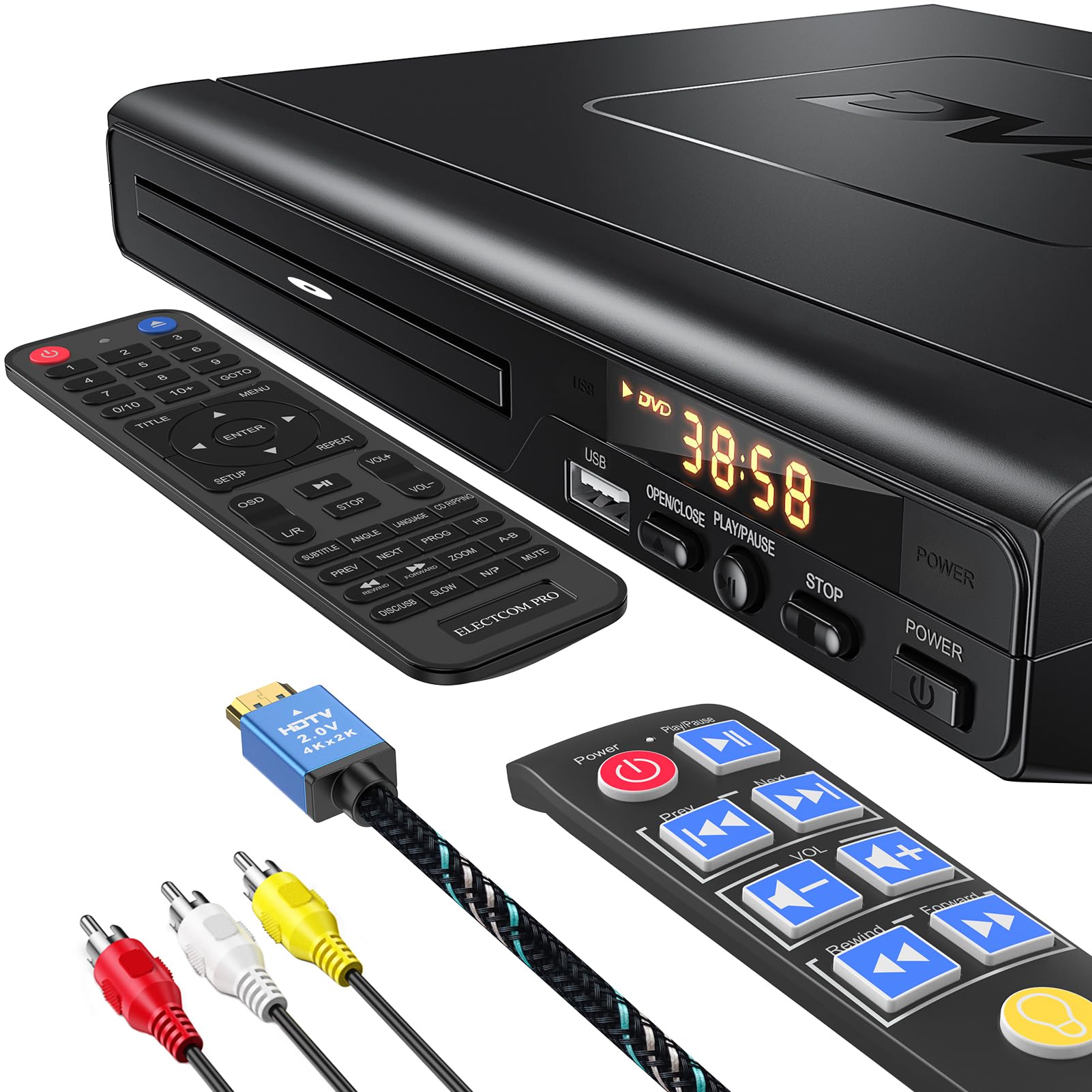 Dvd Players For Tv With Hdmi, Dvd Players That Play All Regions, Simple Dvd Player For Elderly, Cd Player For Home Stereo System