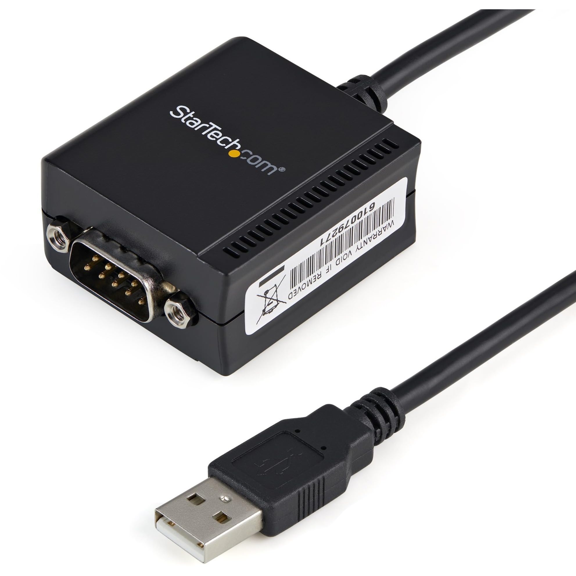 Startech.Com Usb To Serial Adapter   1 Port   Usb Powered   Ftdi Usb Uart Chip   Db9 (9 Pin)   Usb To Rs232 Adapter (Icusb2321F)