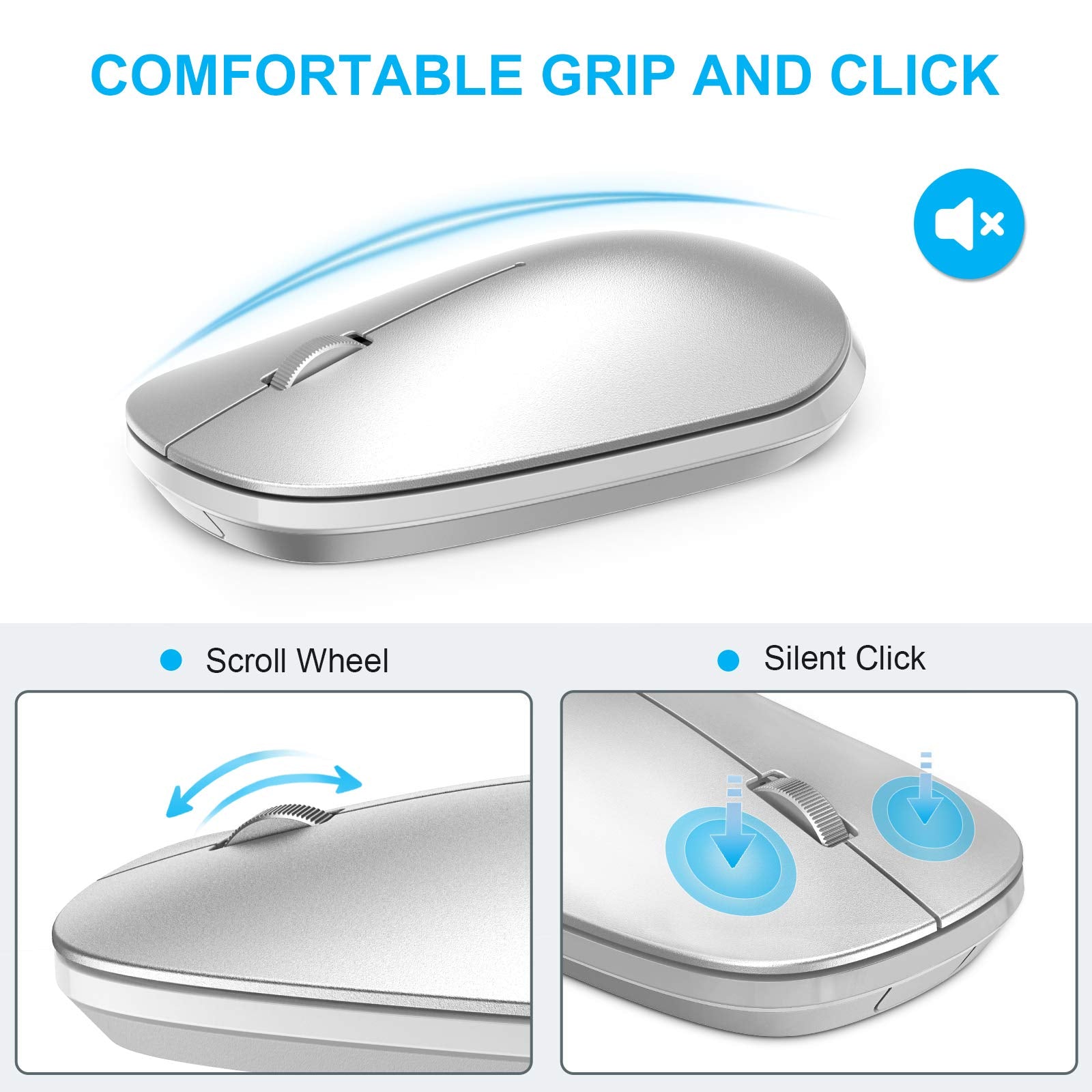 Wireless Keyboard And Mouse Combo For Ipad, Sparin Bluetooth Keyboard Mouse For Ipad Pro M4 & Ipad Air M2 2024 (13 Inch &11 Inch