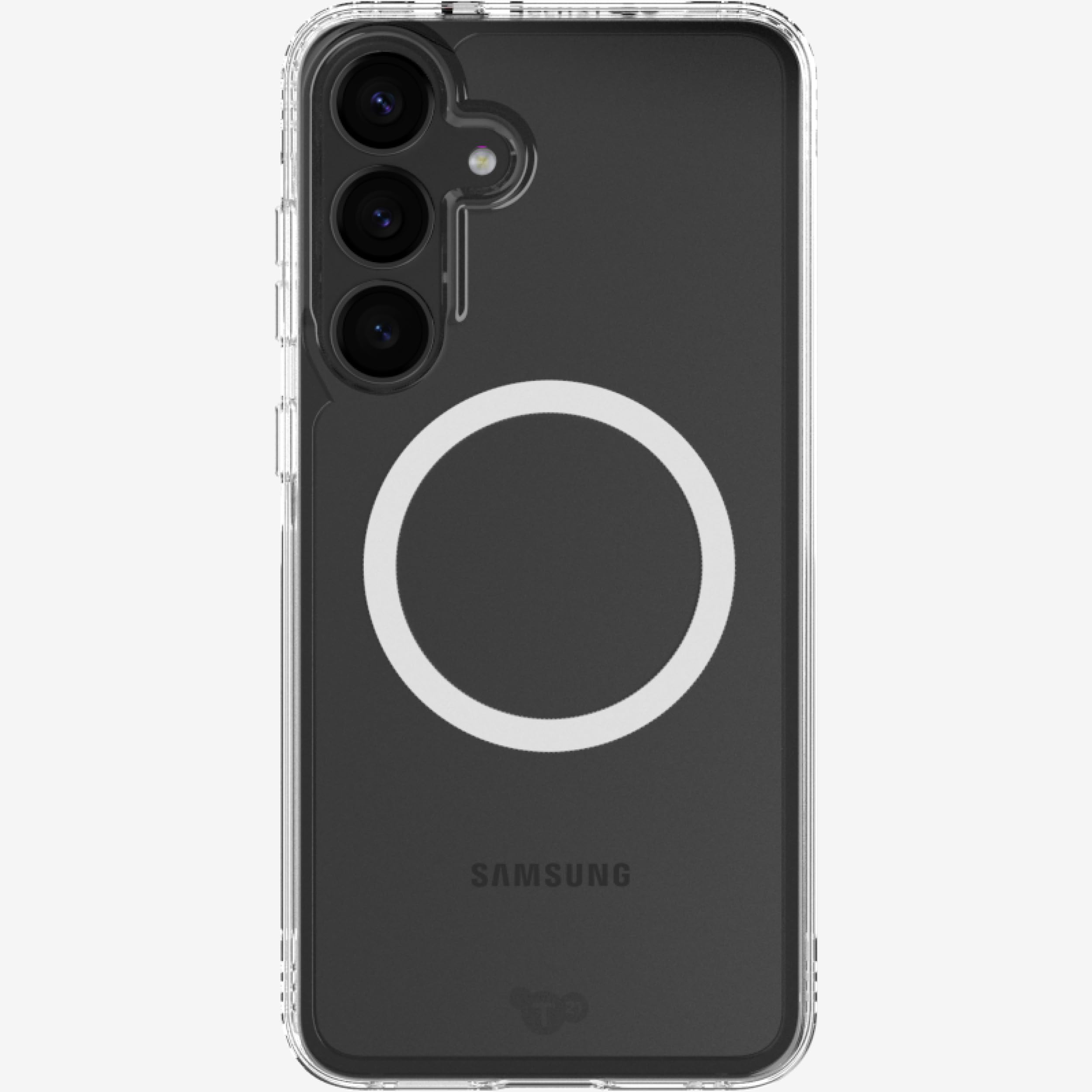 Tech21 EvoClear case for Samsung Galaxy S25 - with Magnets - Clear