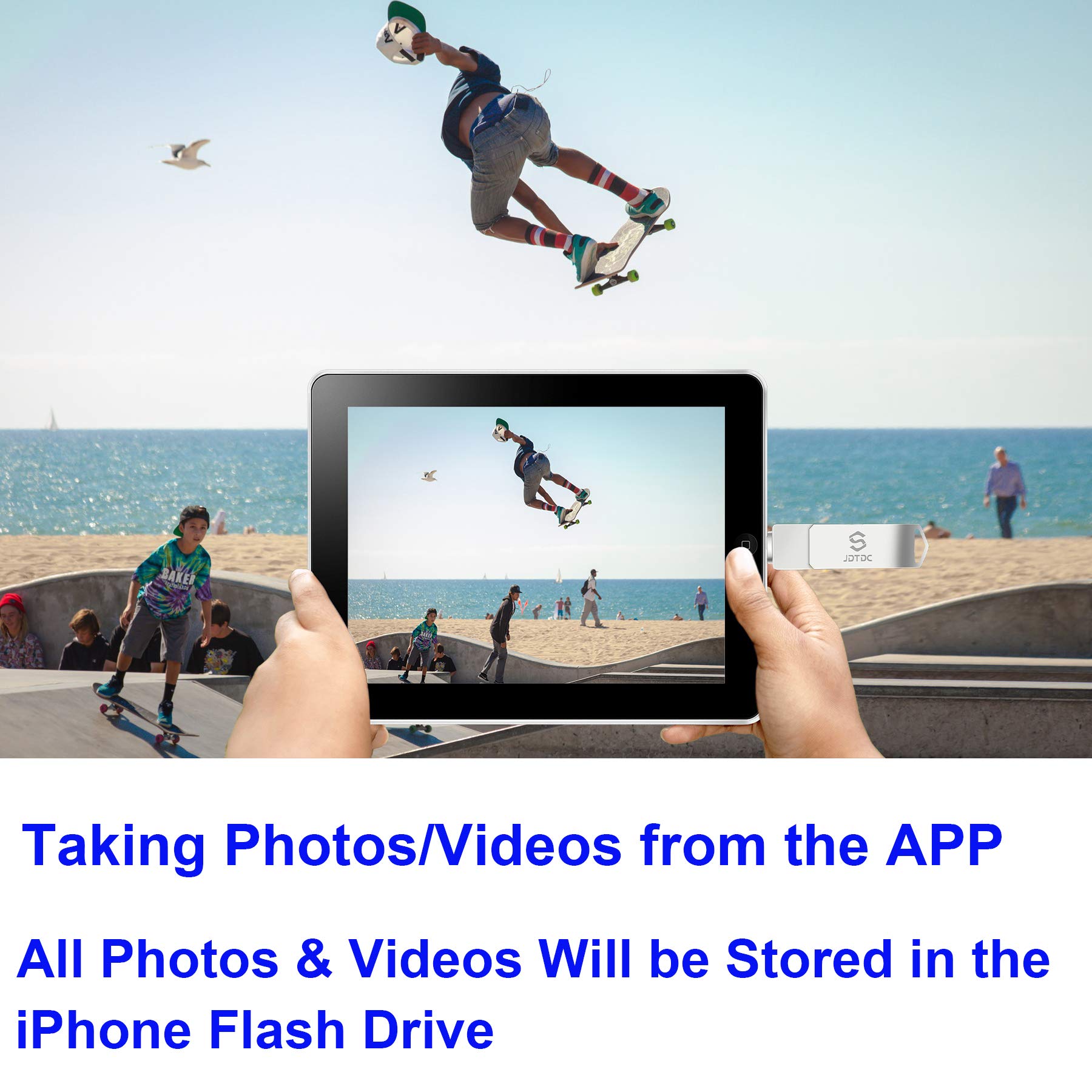 Jsl Jdtdc Mfi Certified 512Gb Photo Stick For Iphone Storage Iphone Memory Iphone Usb For Photos Iphone Usb Flash Drive Memory F