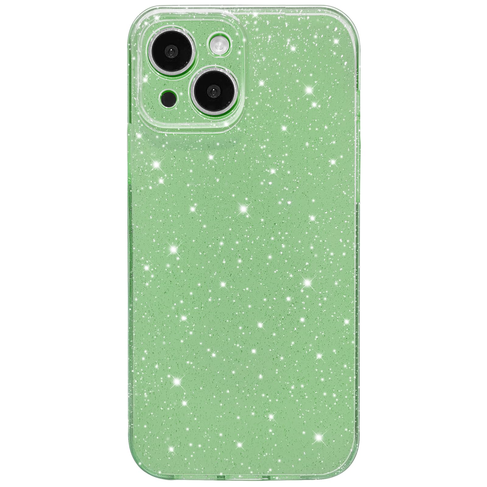Hython Case For Iphone 15 Plus Case Glitter Cute Sparkly Shiny Bling Sparkle Phone Cases 6.7'', Thin Slim Fit Soft Tpu Bumper Sh