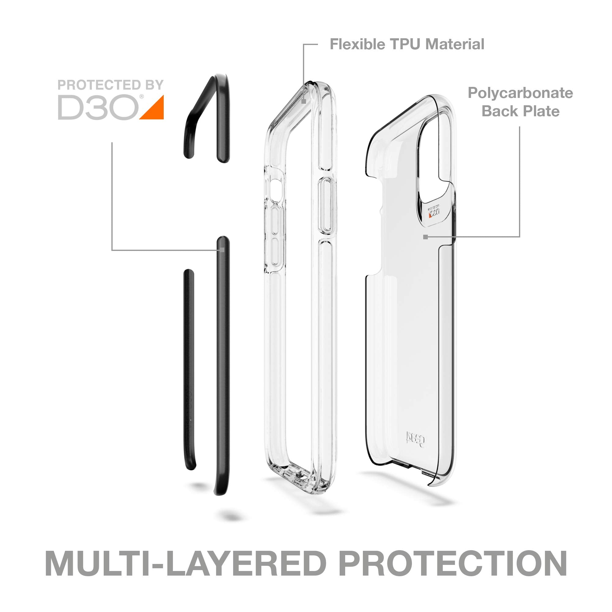 Gear4 Zagg Piccadilly Designed For Samsung Galaxy S20 Case, Advanced Impact Protection By D3O   Black
