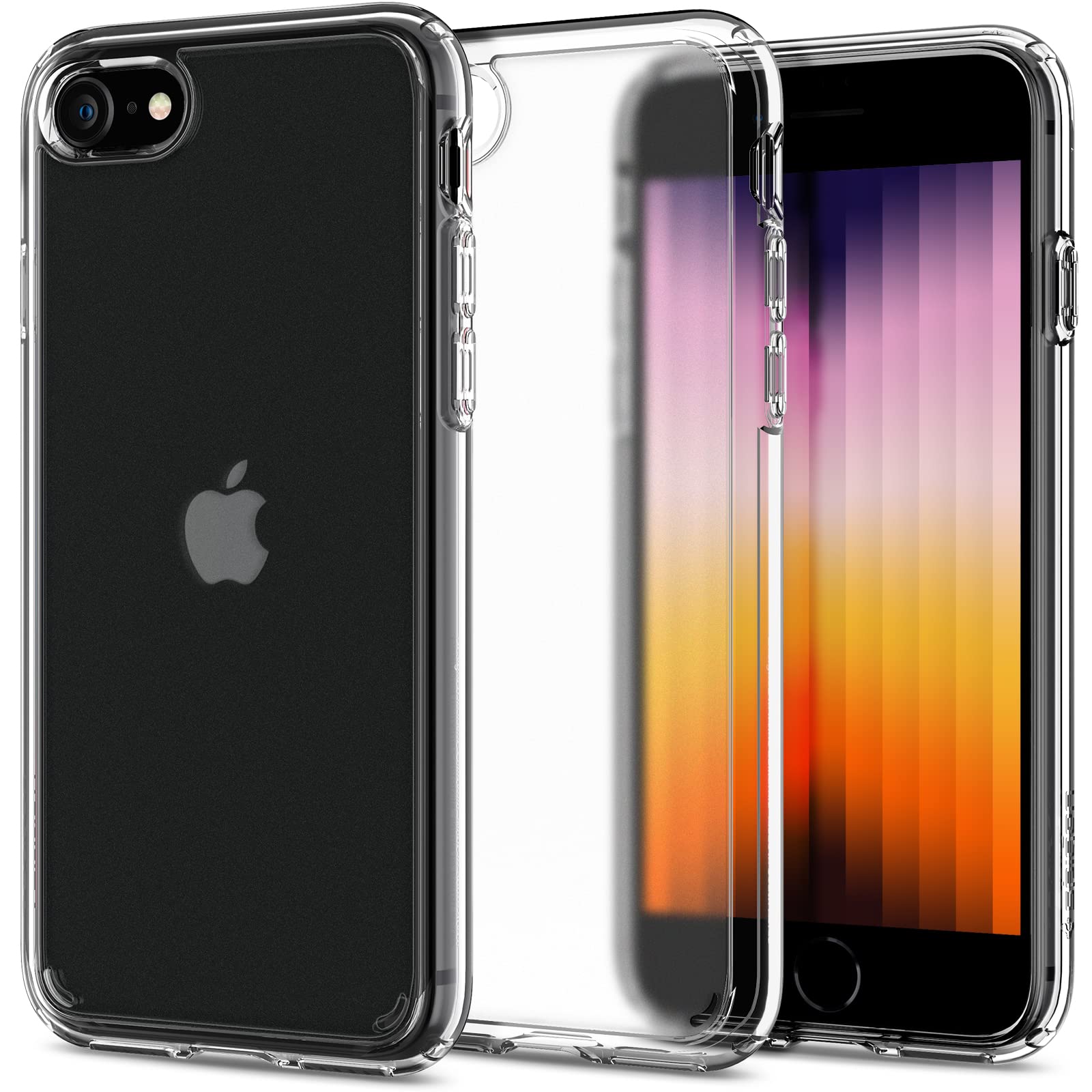 Spigen Ultra Hybrid (Anti-Yellowing PC Back) Designed for iPhone SE 2022 Case/iPhone SE 3 Case 2022 / iPhone SE 2020 Case/iPhone