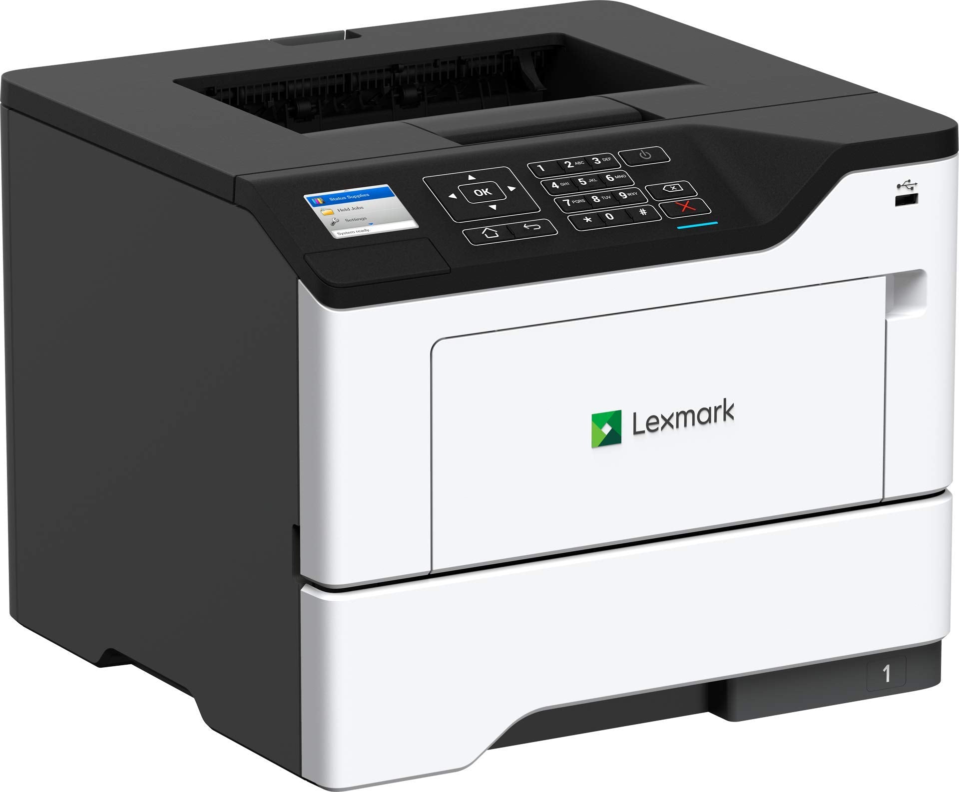 Lexmark B2650Dw Monochrome Laser Printer, Duplex With Two Sided Printing, Wireless Network Capability (36Sc471), Medium, White/G