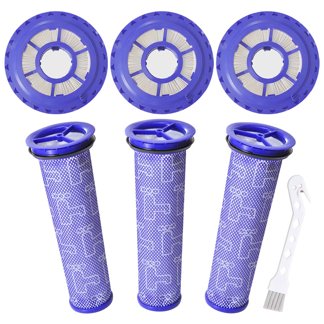 Mochenli 6 Pack Replacement Vacuum Filter For Dyson Dc41 Dc41 Dc65 Dc66 Vacuum,3 Pack Post Filter & 3 Pack Pre Filter