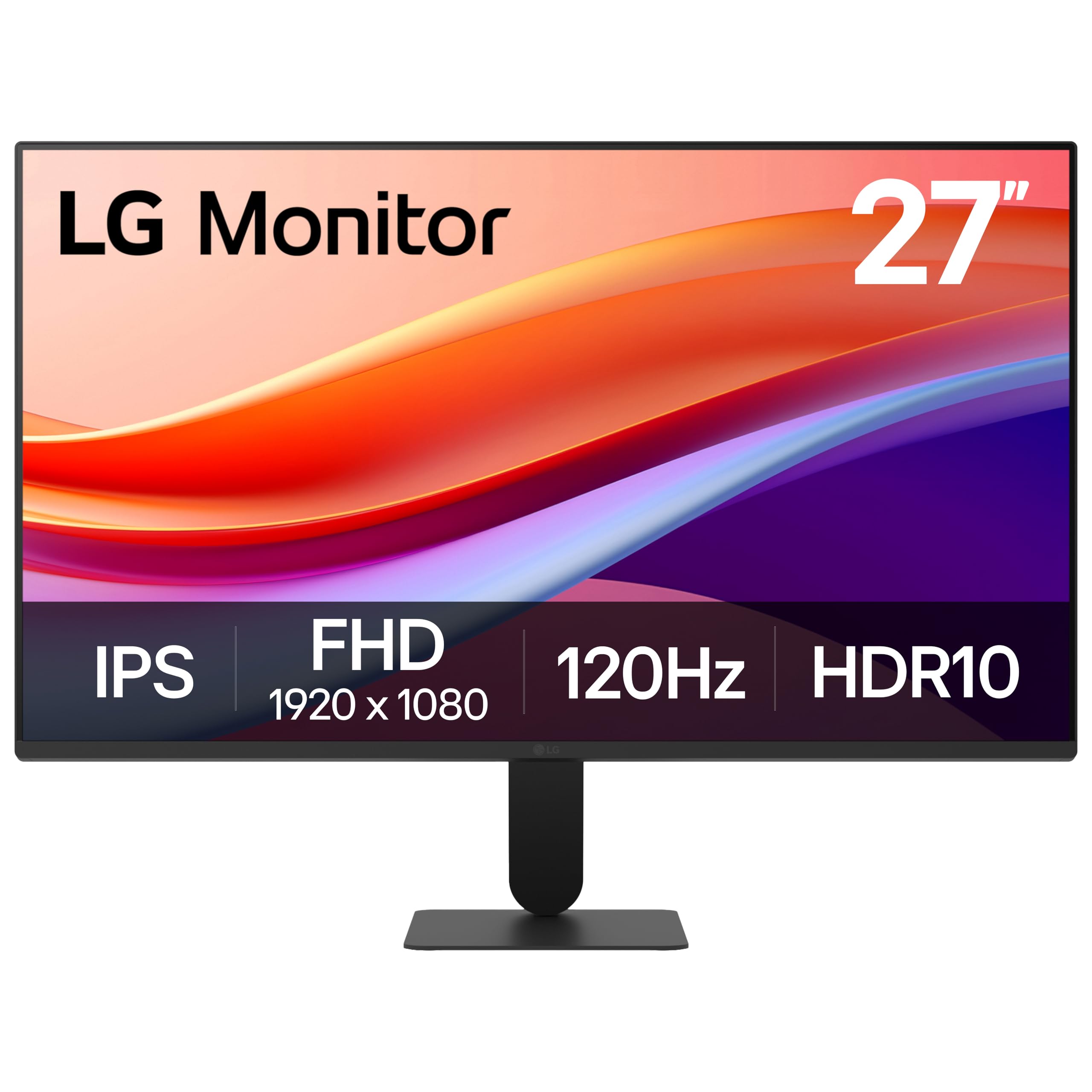 LG 27U411A-B 27-inch Full HD (1920 x 1080) IPS Computer Monitor, 120Hz, HDR10, Reader Mode, Flicker Safe, HDMI, Slim Stand Base,