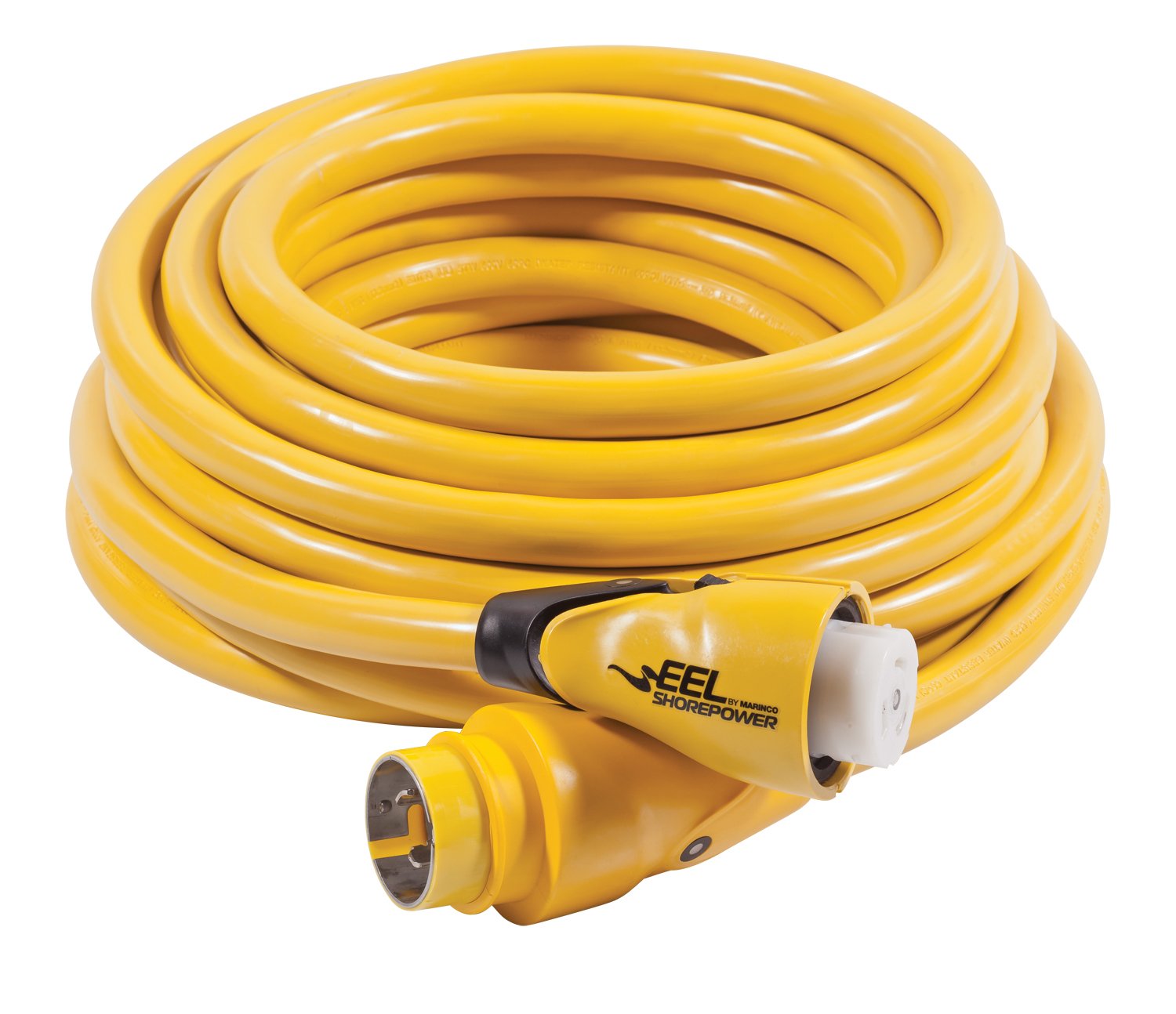 Marinco Cs503 25 Eel Cordset, 50A 125V, 25', Yellow