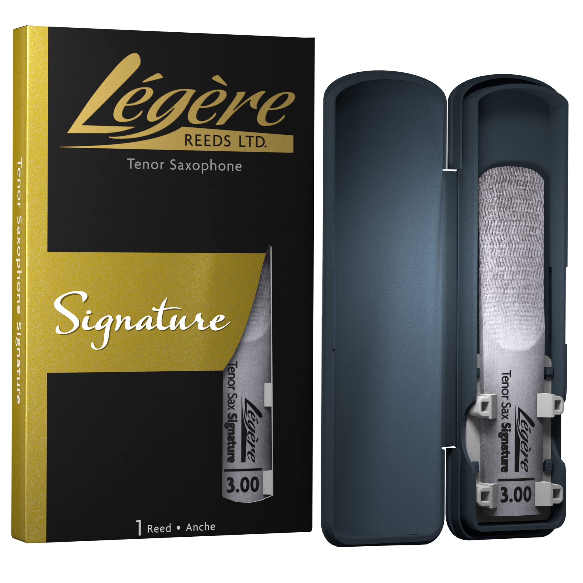 Lagare Reeds Premium Synthetic Woodwind Reed, Tenor Saxophone, Signature, Strength 300 (Tsg300)