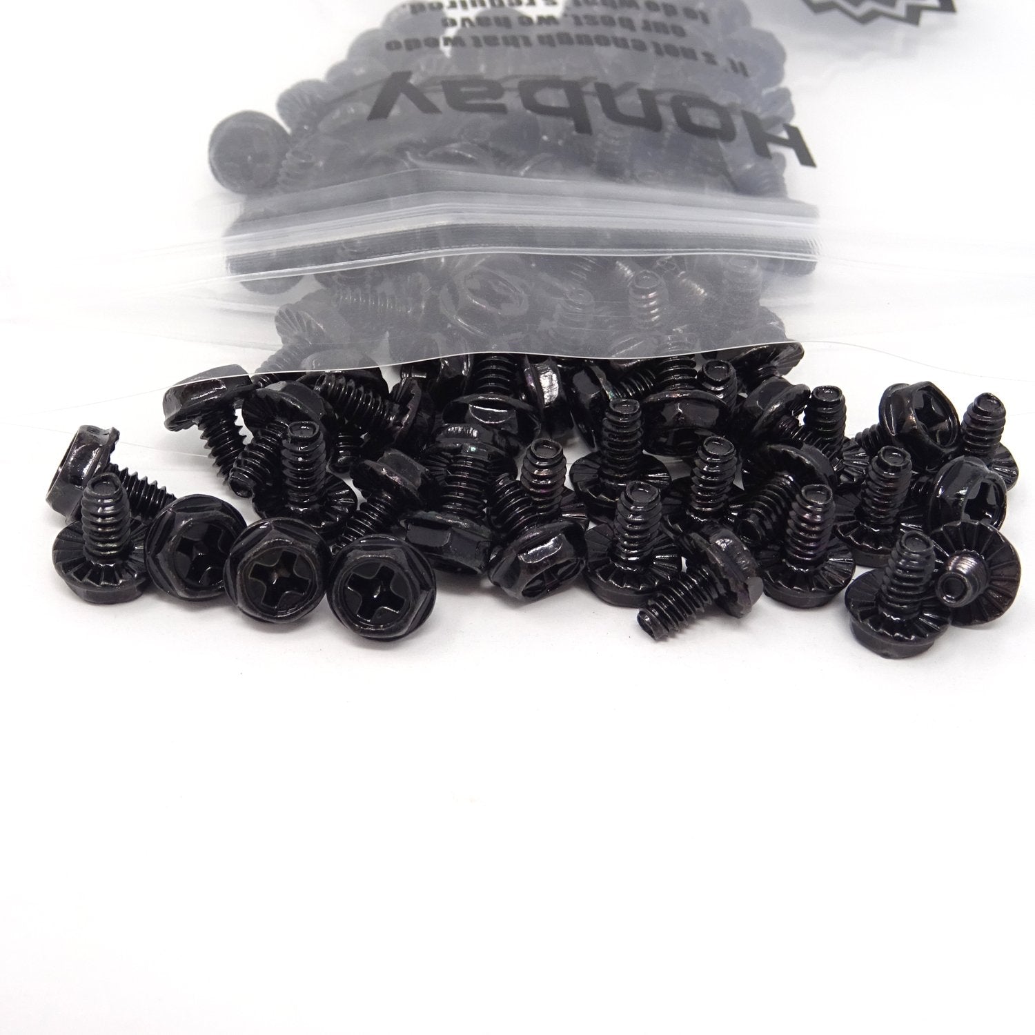 Honbay 100Pcs 6# 32X6 Hex Phillips Head Replacement Pc Computer Case Mounting Screws Fastener For Building Repairing And Maintai