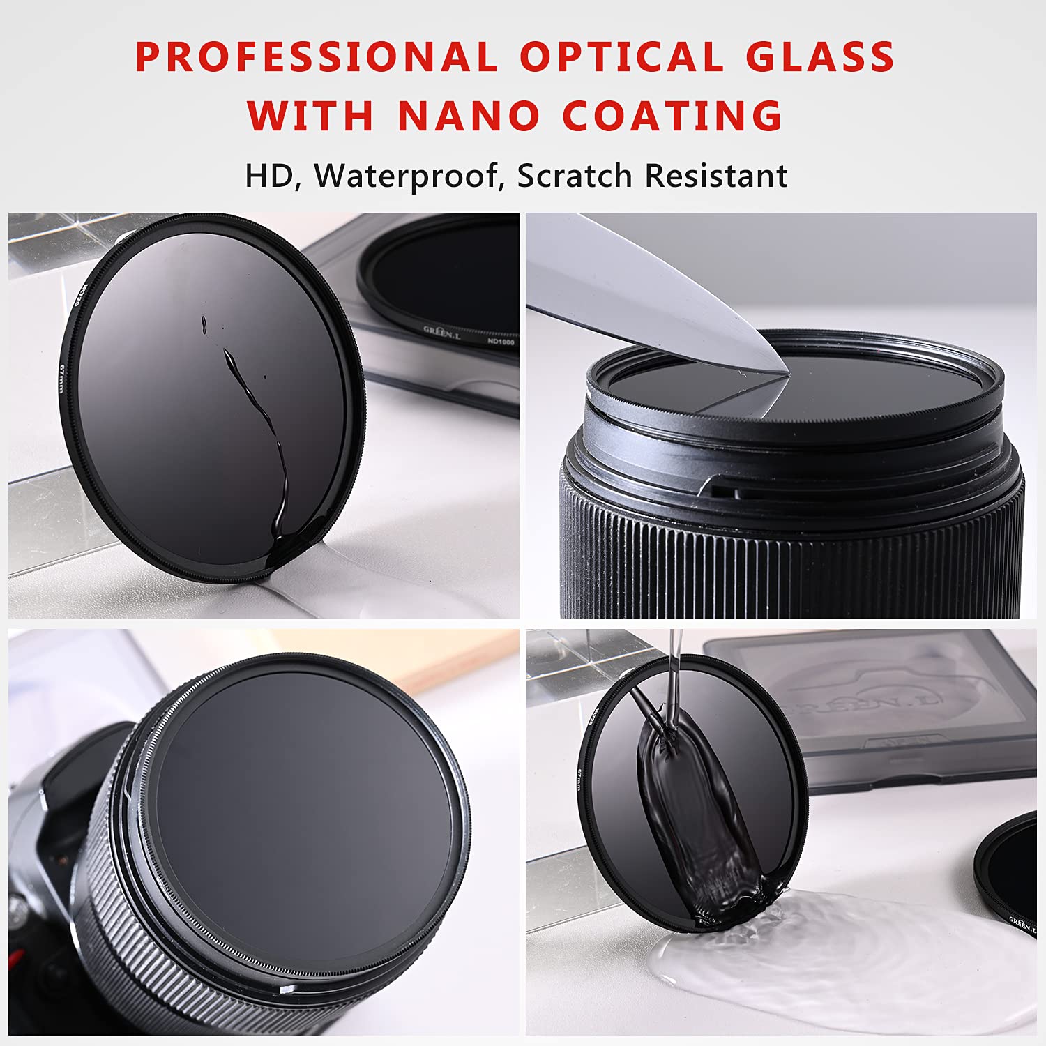 GREEN.L 58mm Infrared Filter IR 720nm Optical Glass