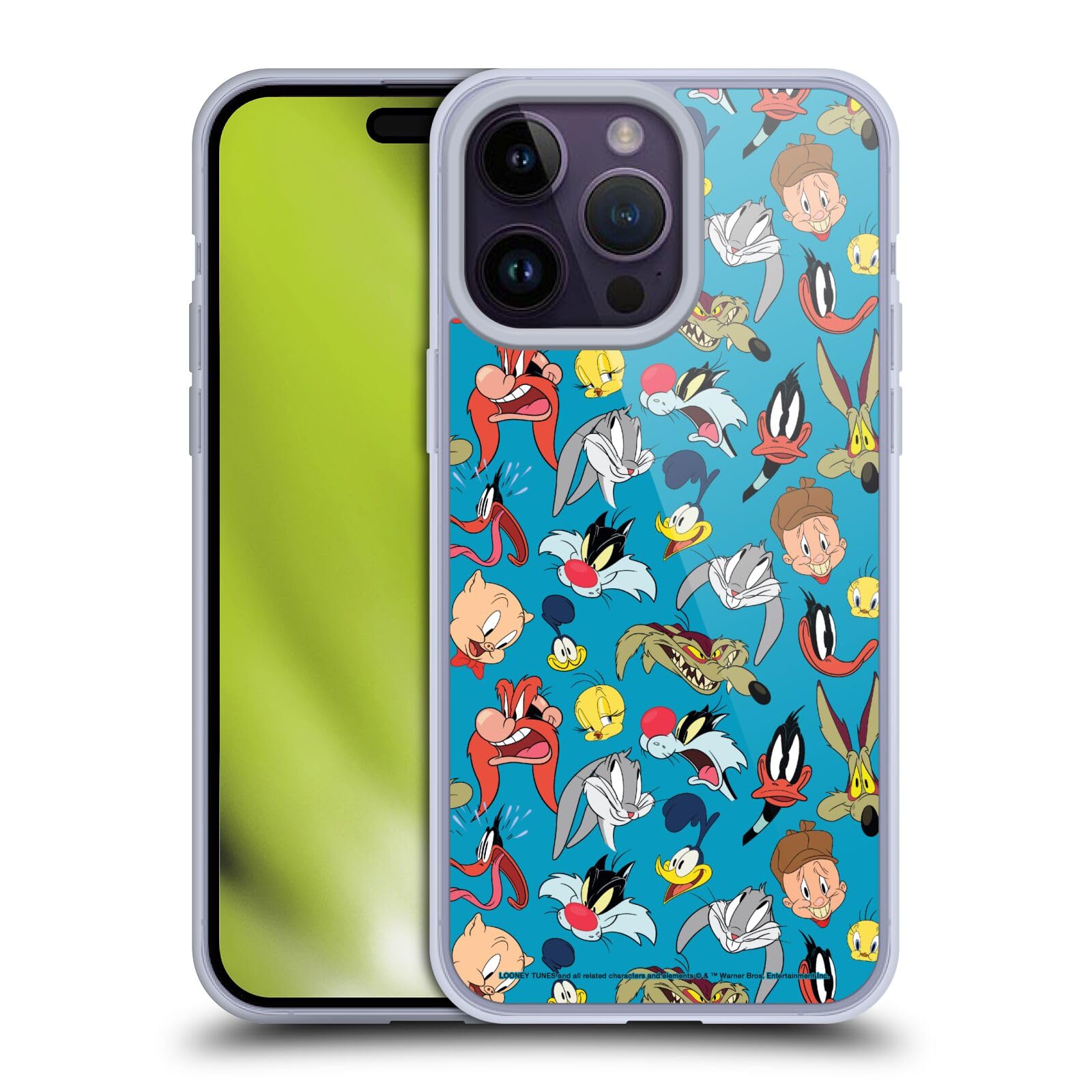 Head Case Designs Officially Licensed Looney Tunes Head Shots Patterns Soft Gel Case Compatible With Apple Iphone 14 Pro Max