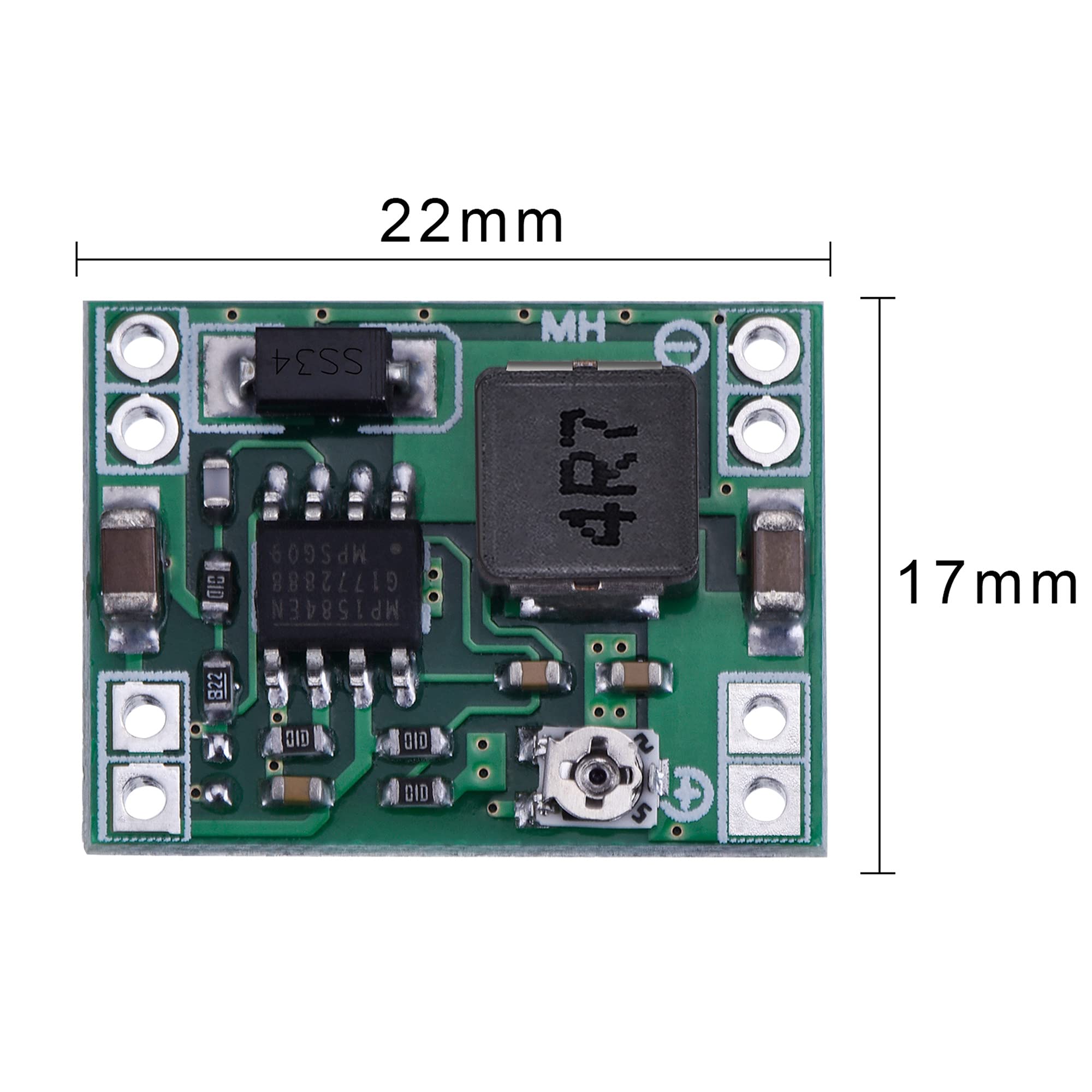 Eboot 6 Pack Mini Mp1584En Dc Dc Buck Converter Adjustable Power Supply Module 24V To 12V 9V 5V 3V