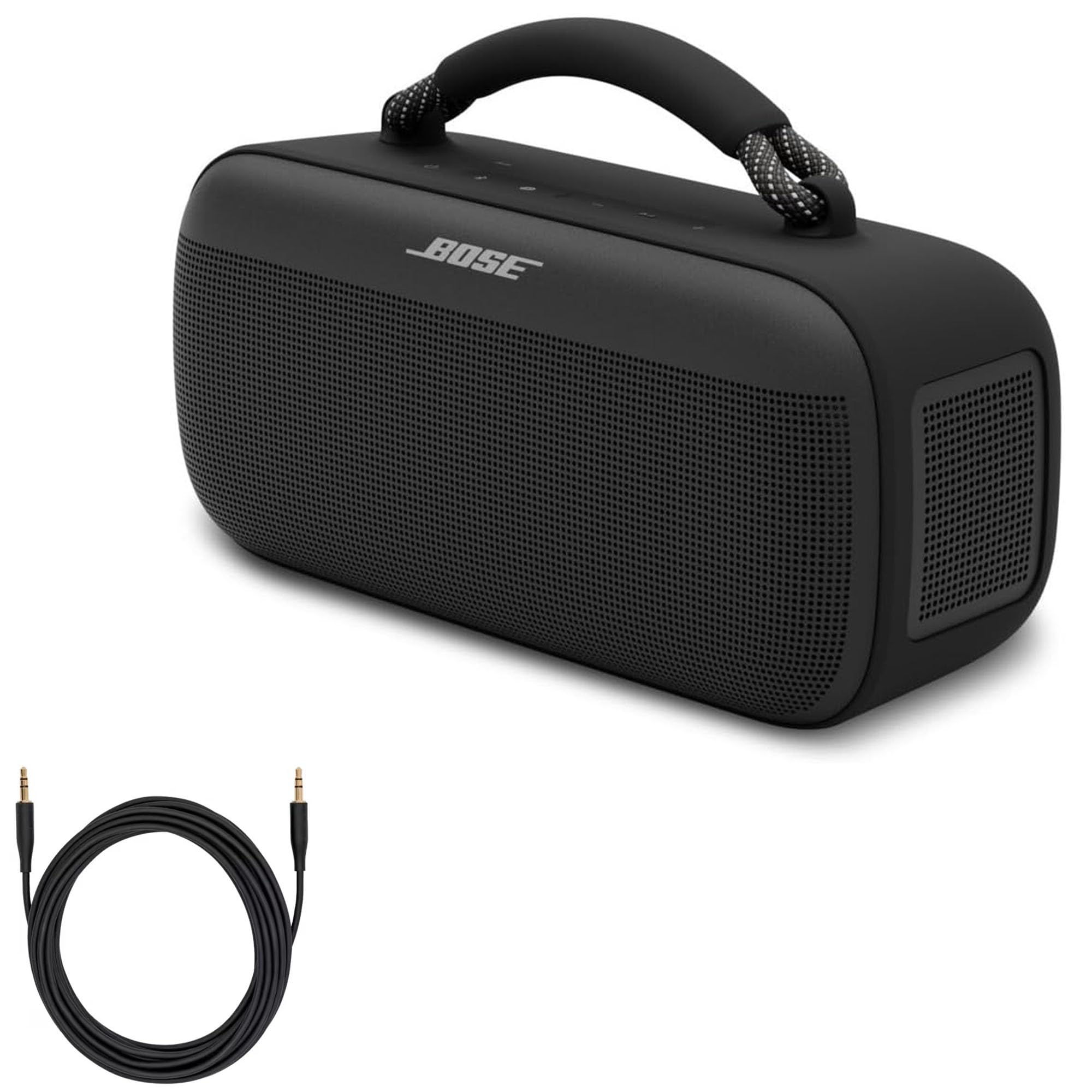 Bose SoundLink Max Bluetooth Speaker Bundle with Aux Cable  Portable Wireless Party Speaker, IP67 Waterproof, Rope Handle, Up t