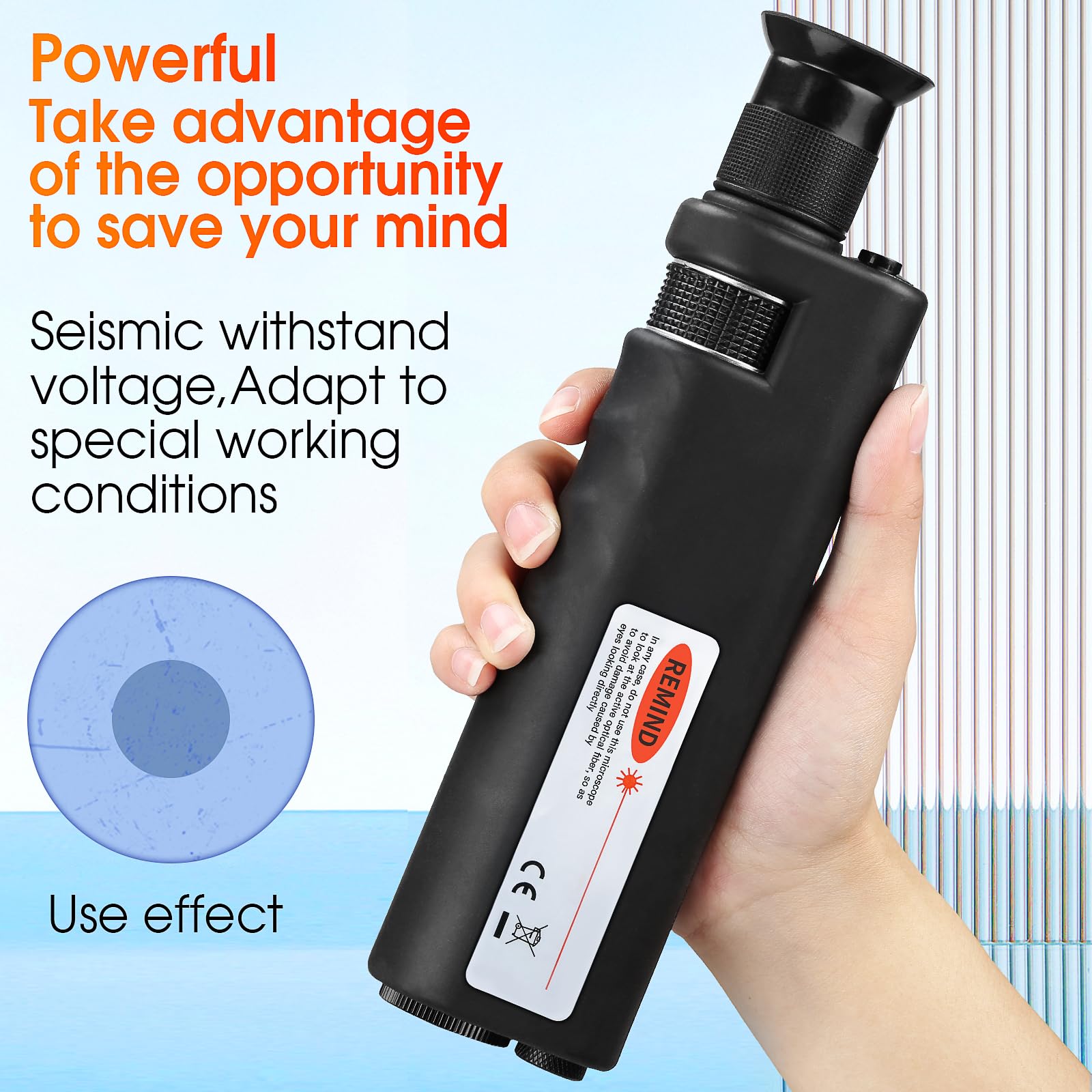 400X Fiber Optic Inspection Microscope Cable Sc Fc St Lc Interface End Face Inspection Microscope With 1.25Mm 2.5Mm Adapter And