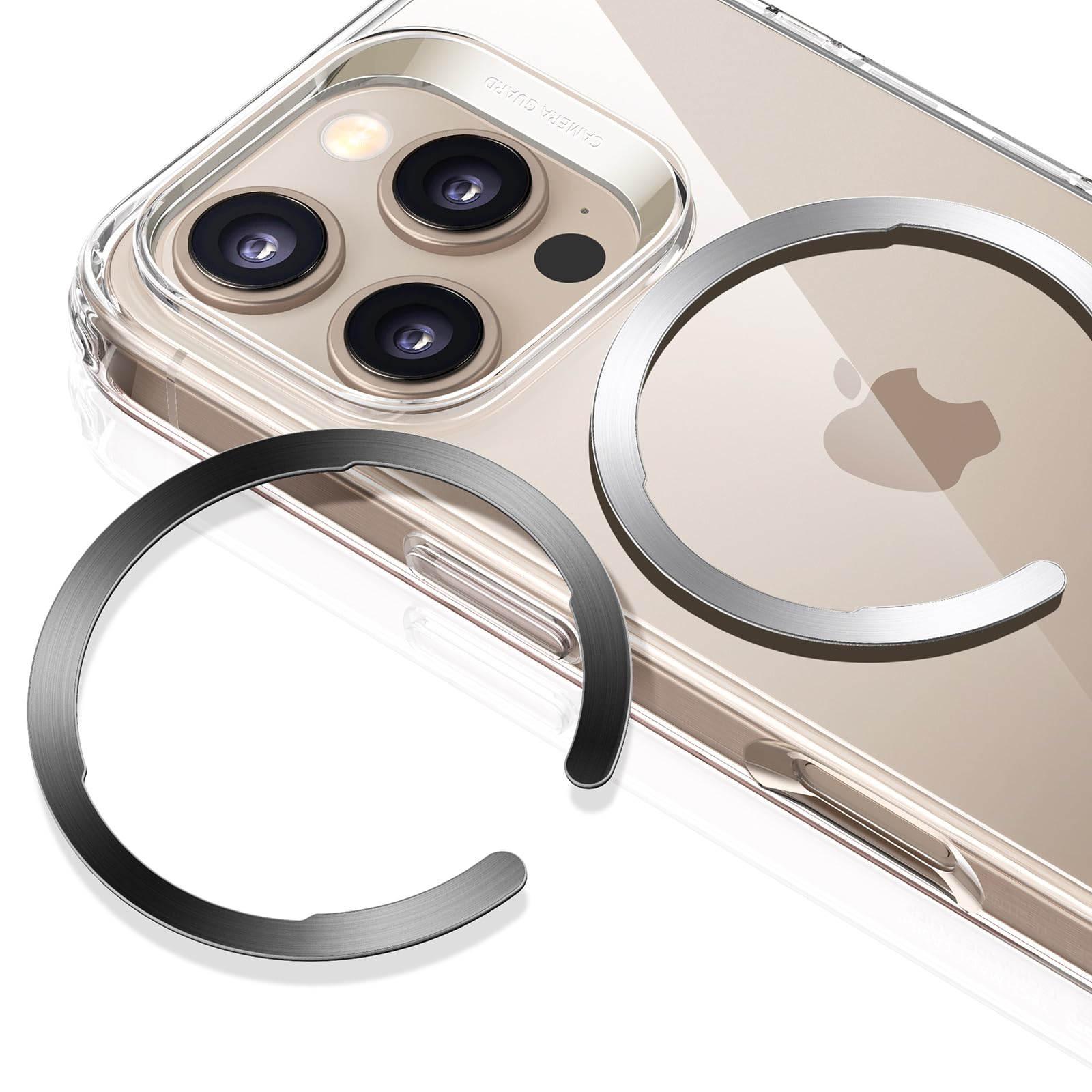 ESR for MagSafe Sticker, MagSafe Ring Magnet, 2 Pack Metal Ring for Phone case,Universal Magnetic Wireless Charger Conversion Ki