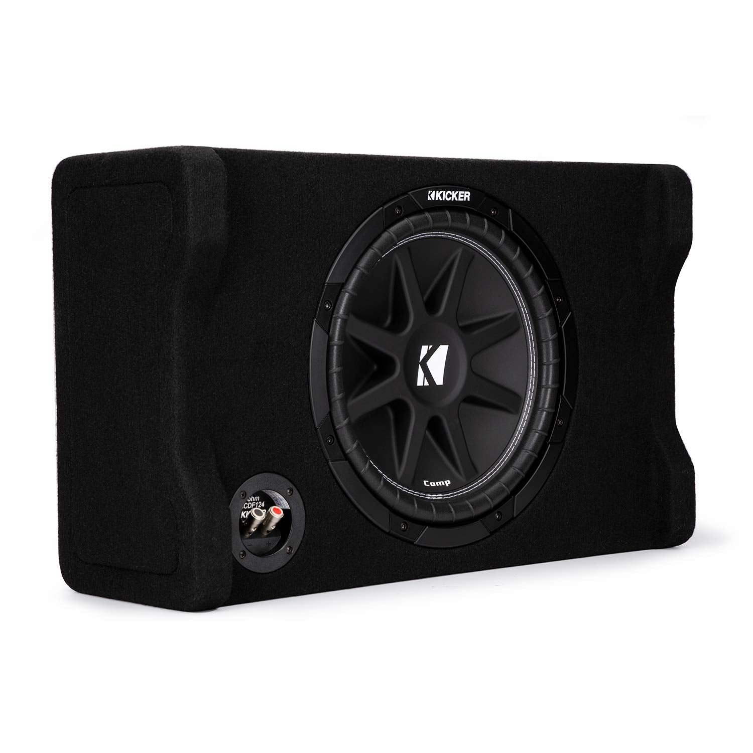 Kicker 48Cdf124 Comp 12'' Subwoofer In Down Firing Enclosure, 4 Ohm
