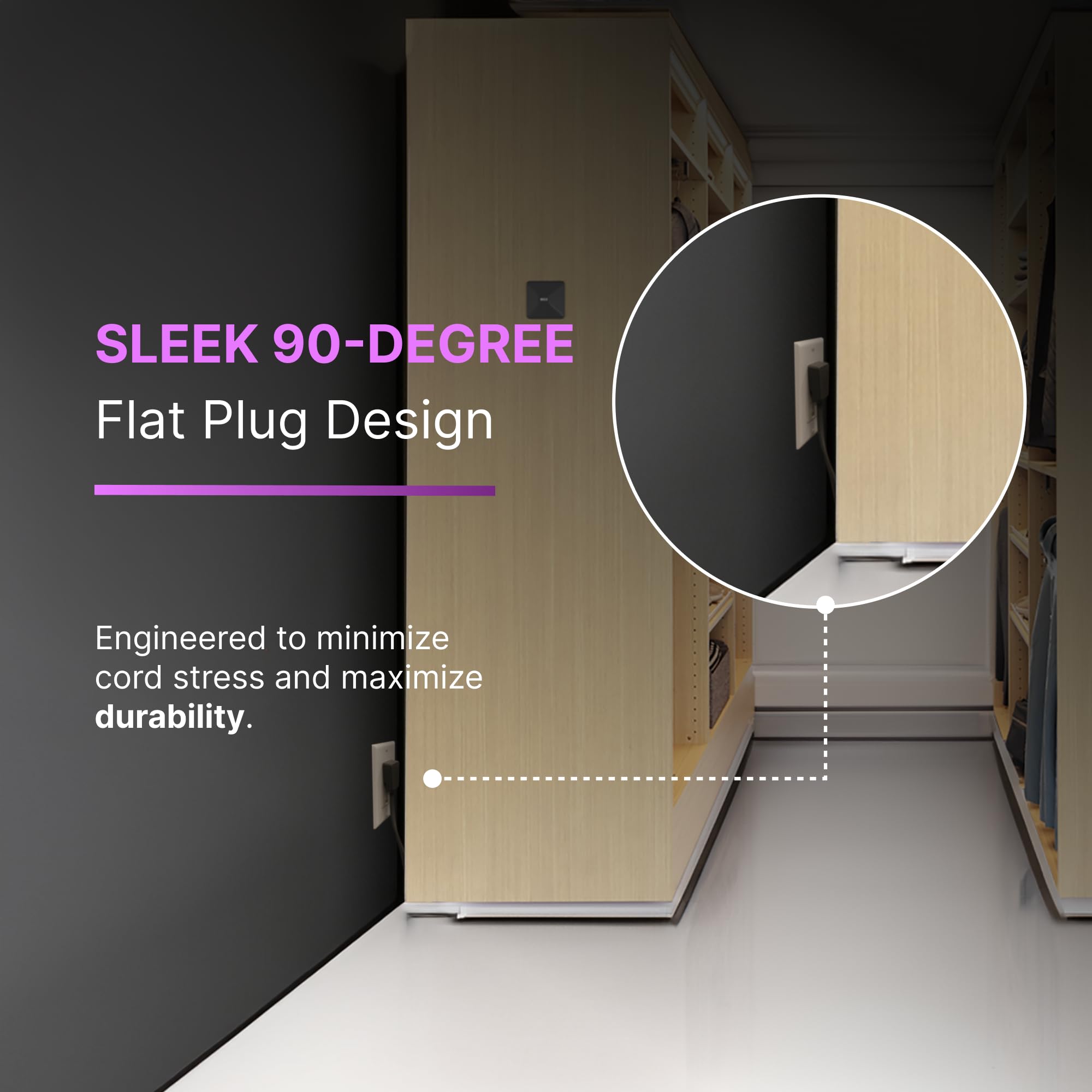 15 Ft Heavy Duty Air Conditioner And Appliance Extension Cord, 14 Gauge, 15 Amp, Etl Listed, Grey