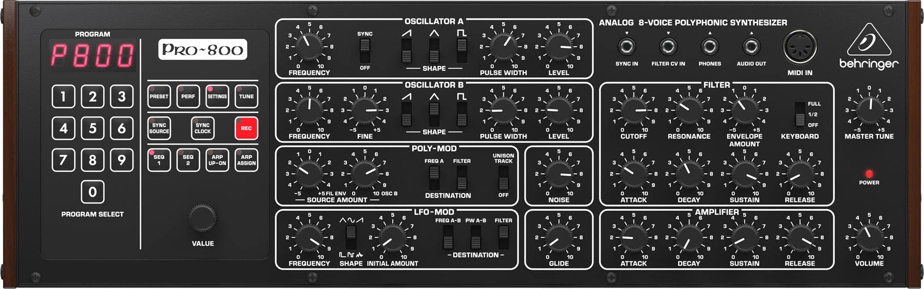 Behringer Pro 800 8 Voice Polyphonic Analog Synthesizer