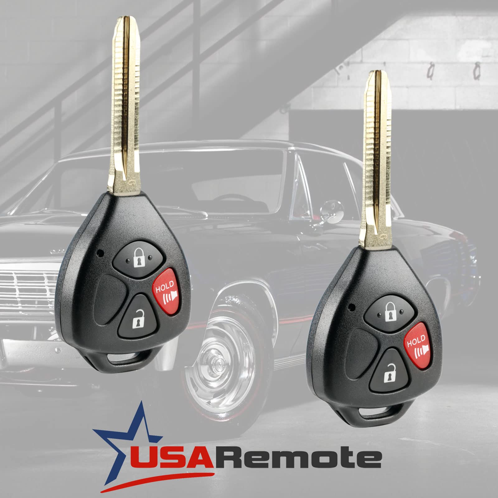 Key Fob Keyless Entry Remote Fits Toyota 4Runner, Rav4, Yaris (Hyq12Bby G, Set Of 2)