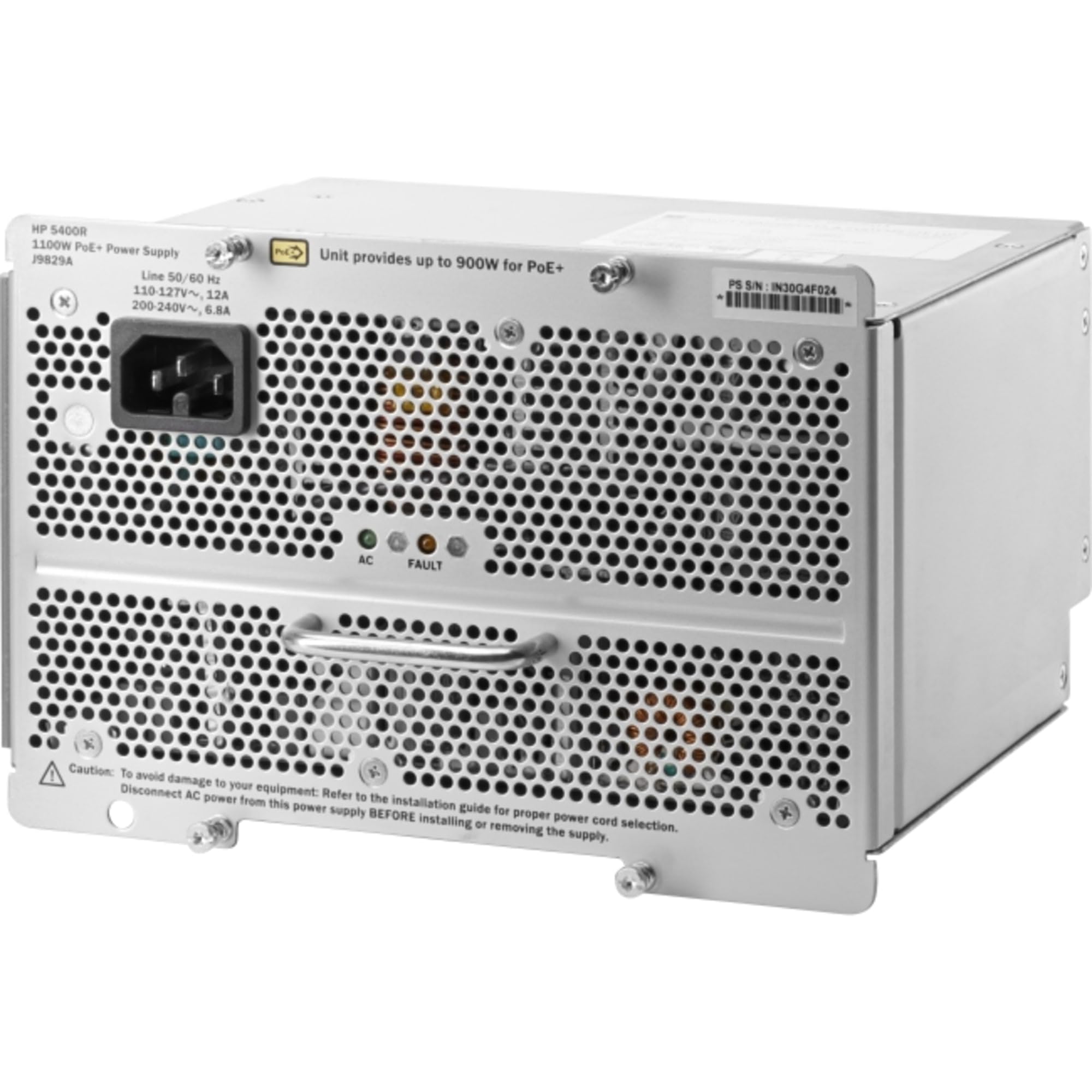 Hp J9829A 5400R 1100W Poe+ Zl2 Power Supply J9829A#Aba