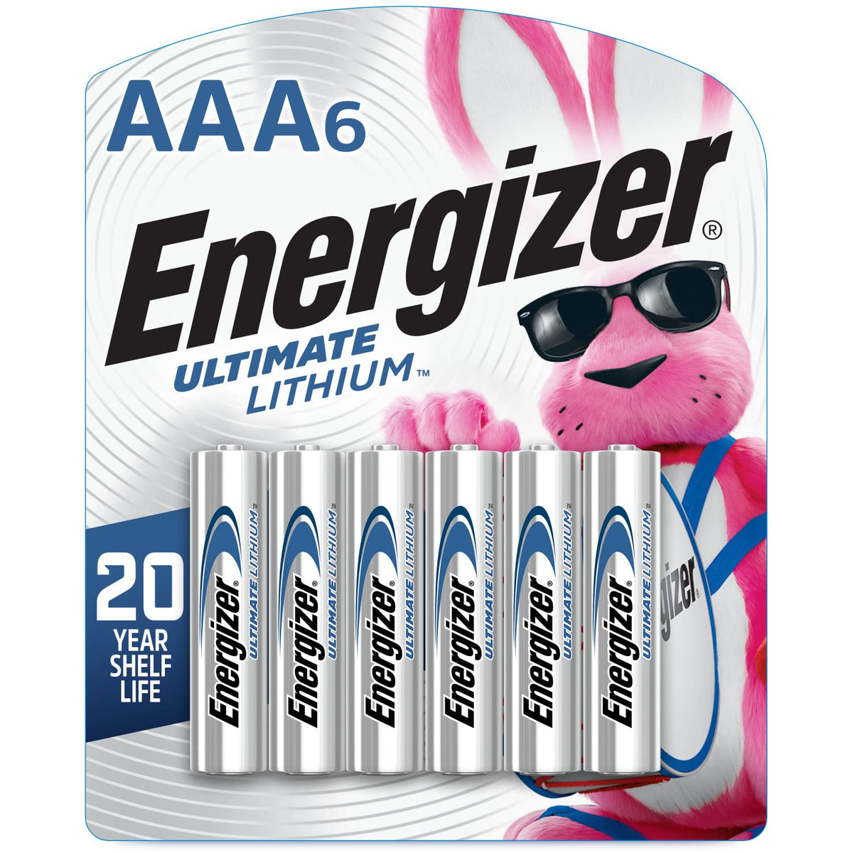 Energizer Ultimate Lithium Aaa Batteries (6 Pack), Lithium Triple A Batteries