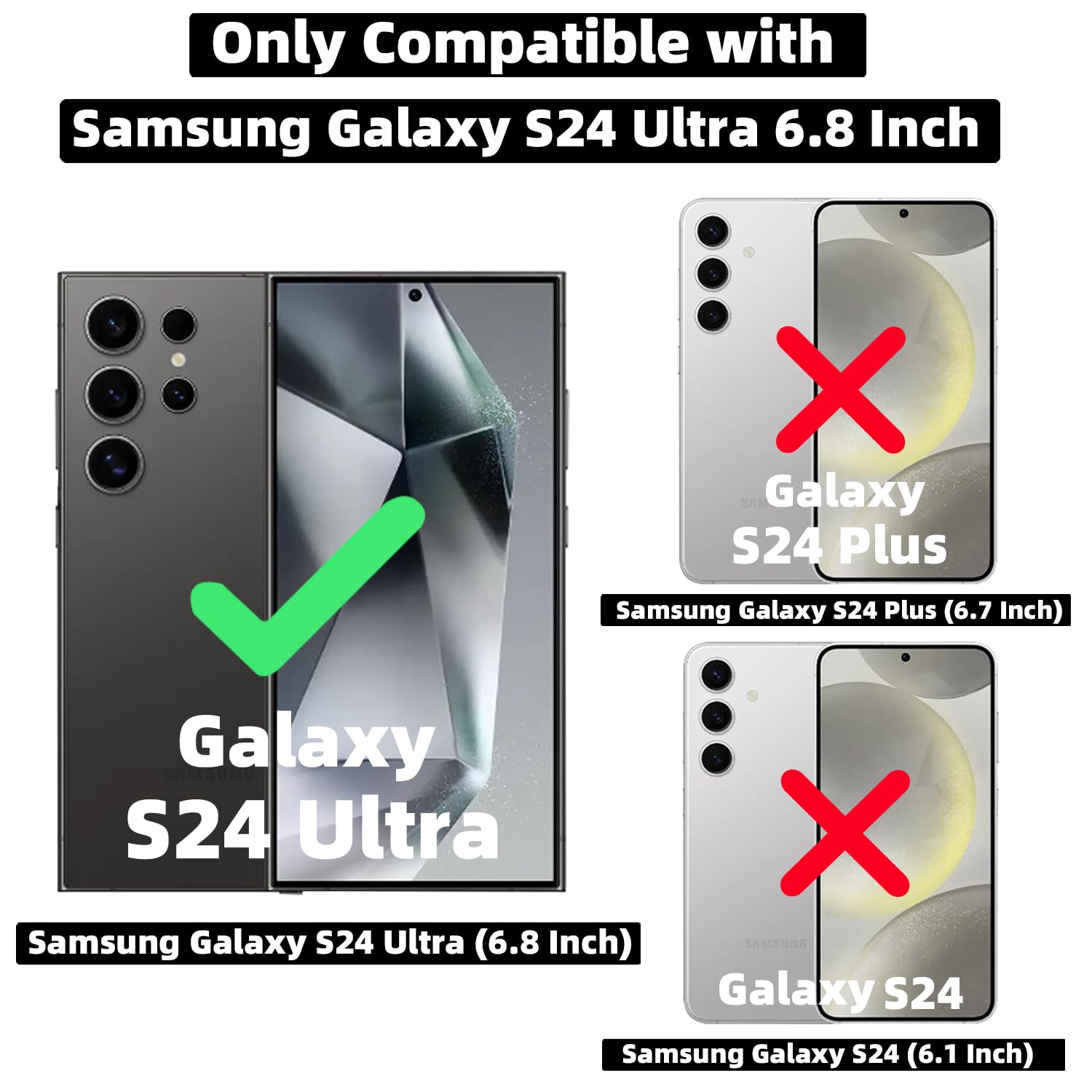 Zonrw For Samsung Galaxy S24 Ultra Case Magnetic,For Women Girl Soft Cute Luxury Love Heart Plating Bling Gradient Glitter Clear