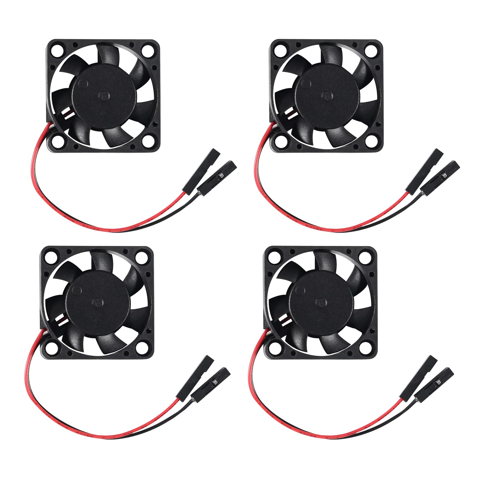 Aitiao 6Pcs 3007 Cooling Fan For Raspberry Pi 4 Fan 30X30X7Mm Pi Brushless Cooling Fan 3.3V 5V Dc Quiet Fan With Screw Kit For R