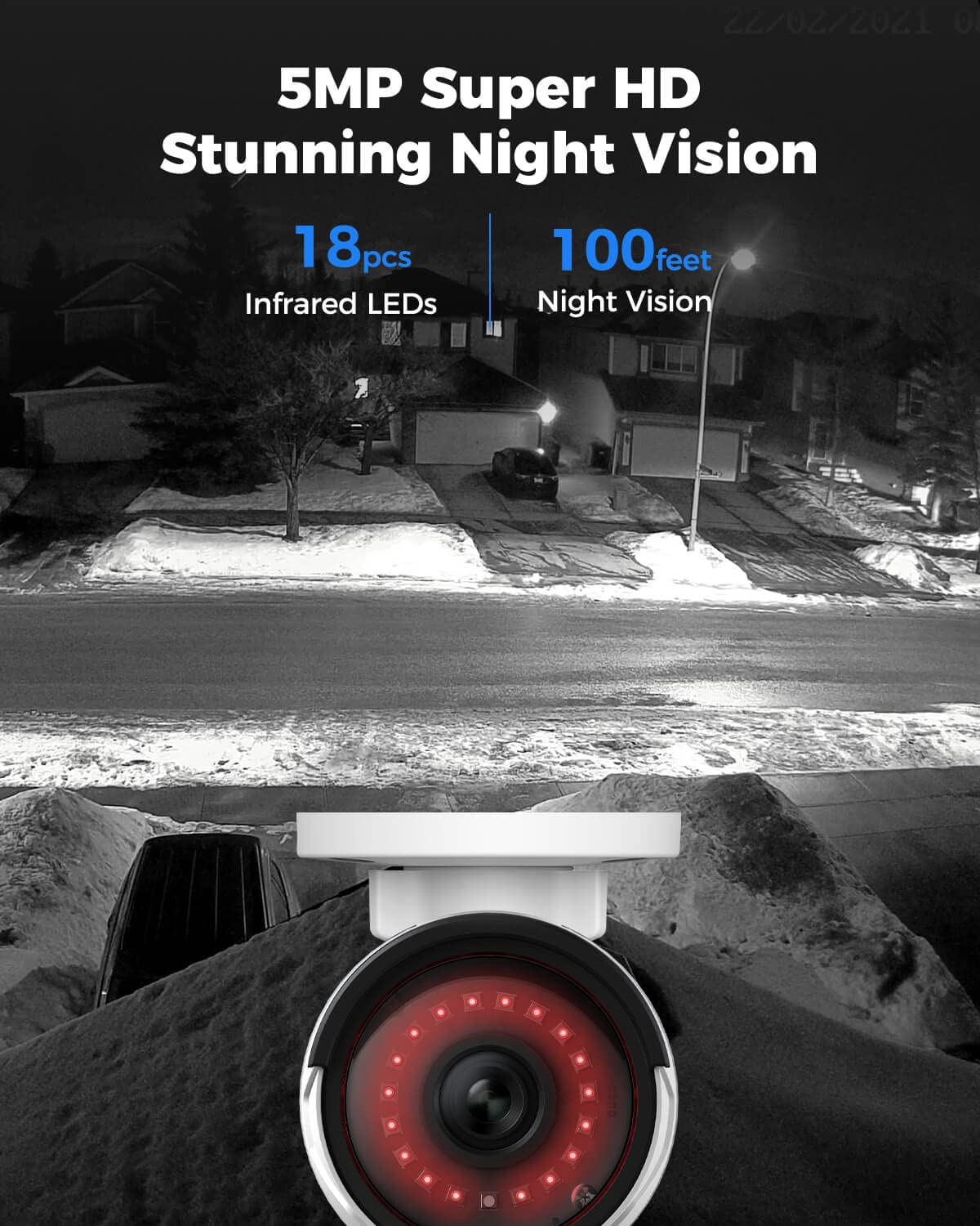 Reolink 8Ch 5Mp Home Security Camera System, 6Pcs Wired 5Mp Outdoor Poe Ip Cameras With Person Vehicle Detection, 8Mp 8Ch Nvr Wi