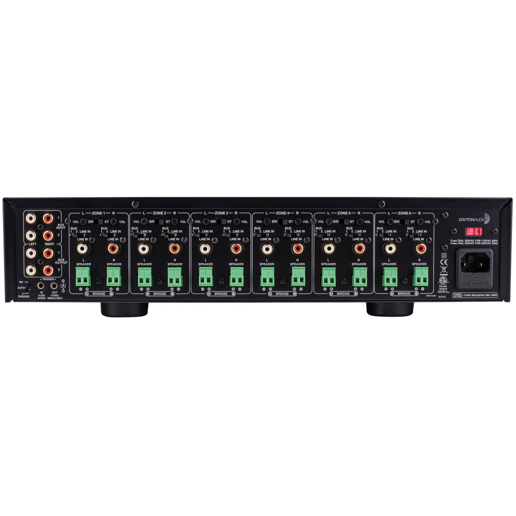 Dayton Audio Ma1240A Multi-Zone 12 Channel Amplifier